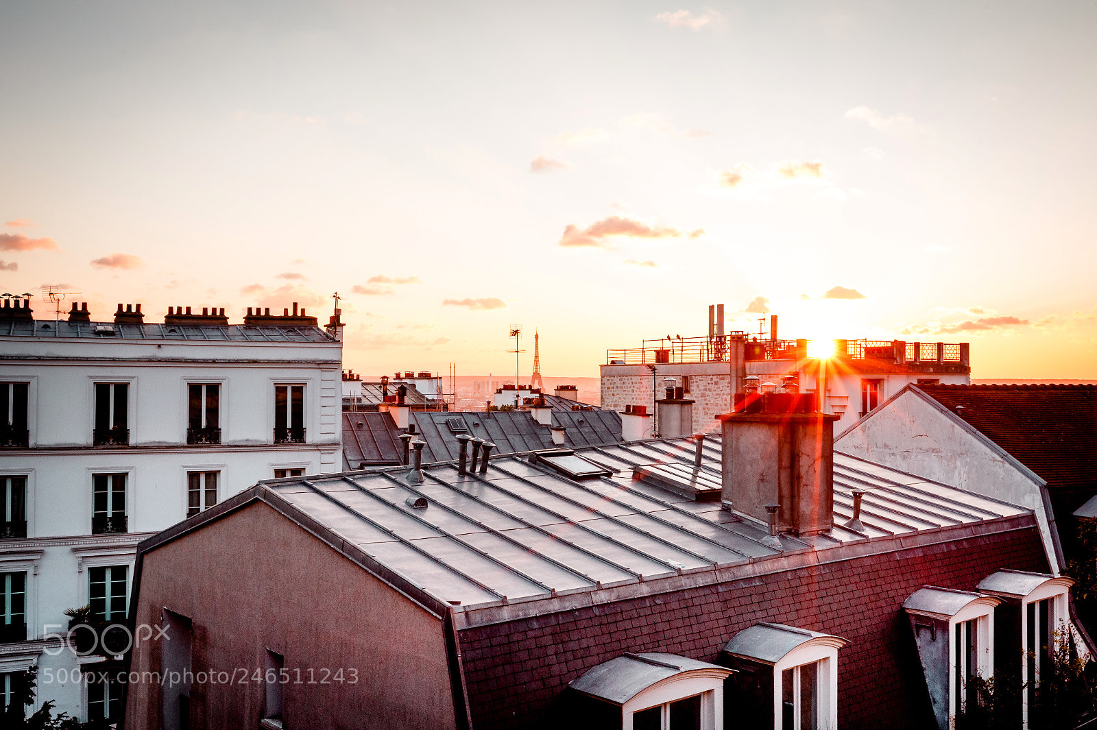 Canon EOS 6D sample photo. Montmartre sunset (paris france) photography
