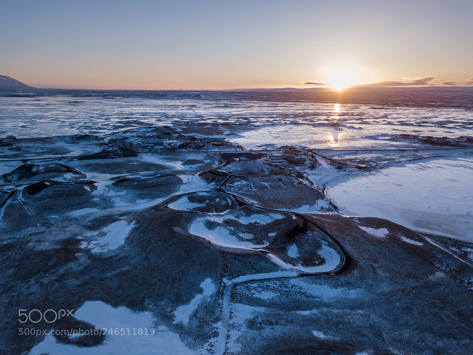 DJI FC220 sample photo. Mývatn craters photography