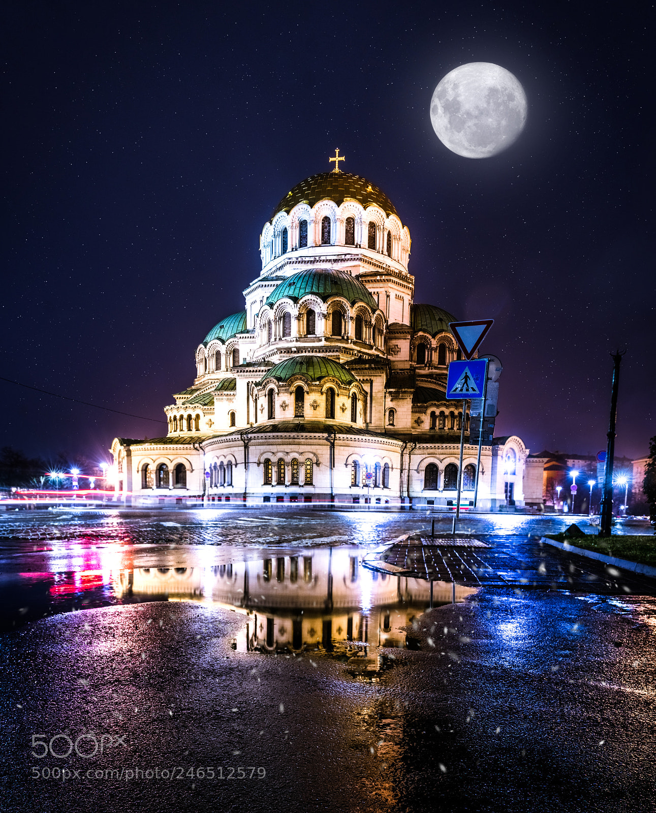 Nikon D3400 sample photo. Snow night's in sofia photography