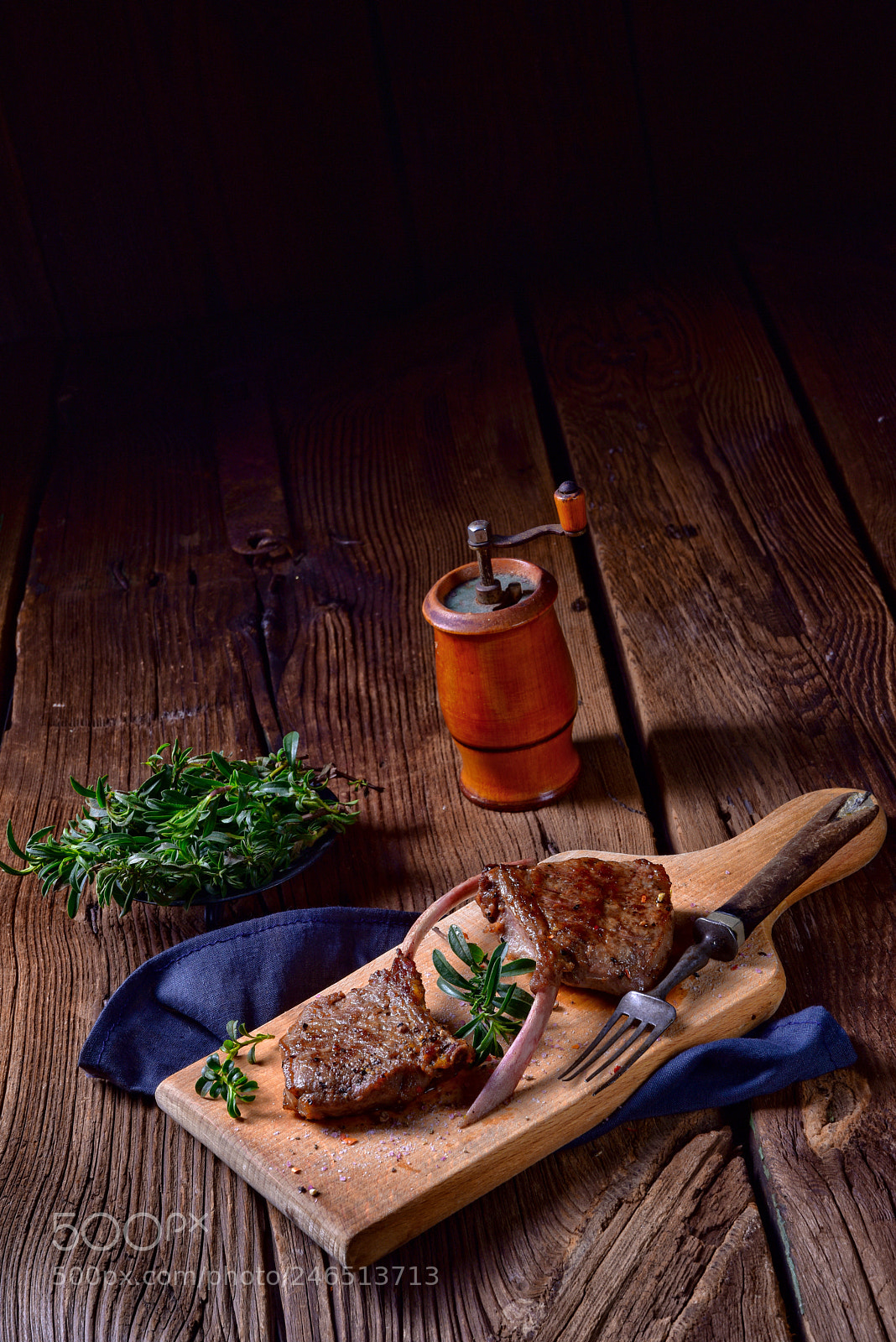 Nikon D810 sample photo. Grilled lamb chops an photography