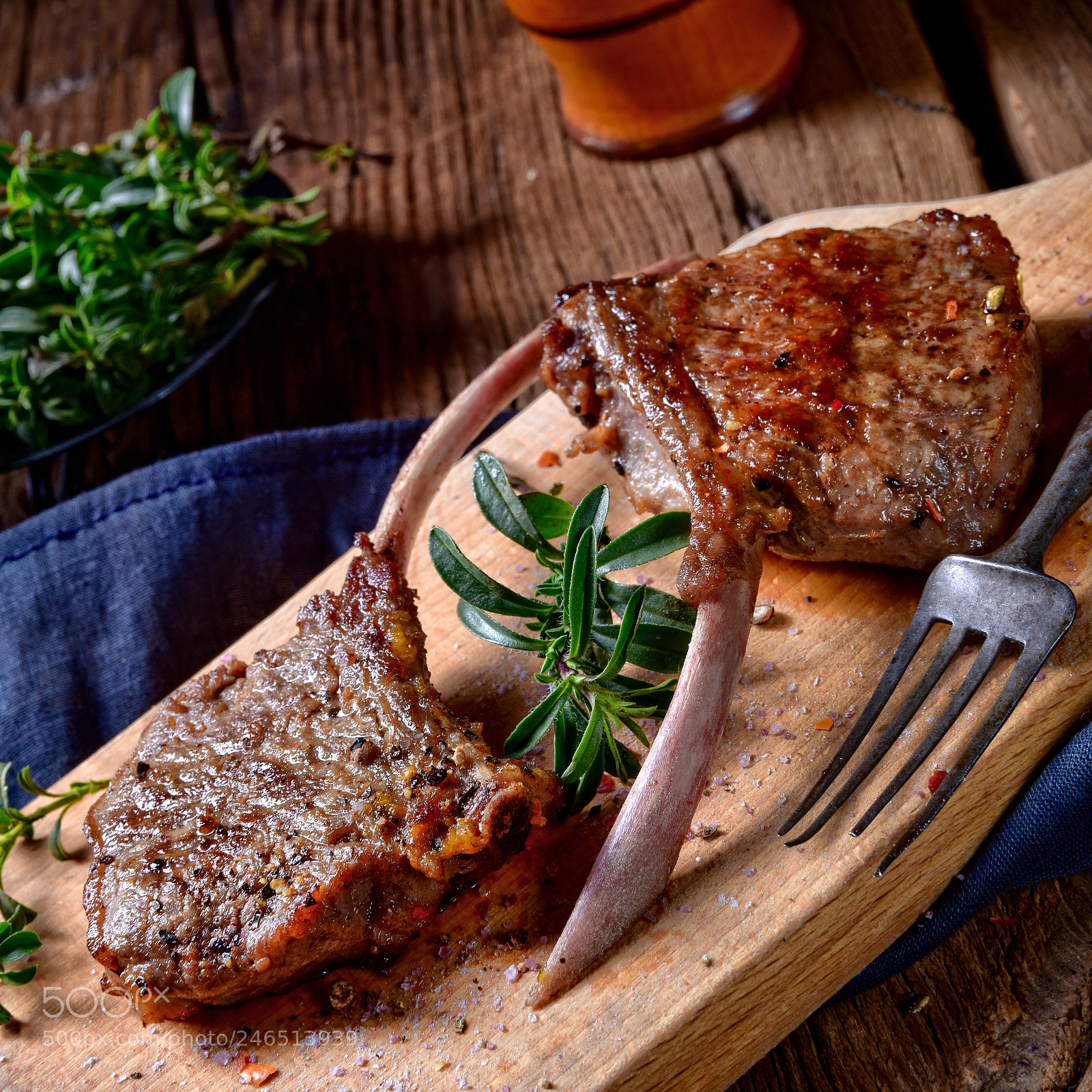 Nikon D810 sample photo. Grilled lamb chops an photography