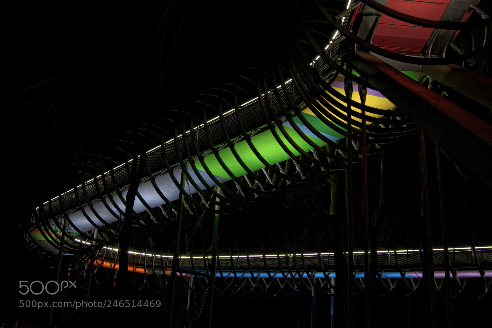 Sony a7 II sample photo. Bridge of colors slinky photography