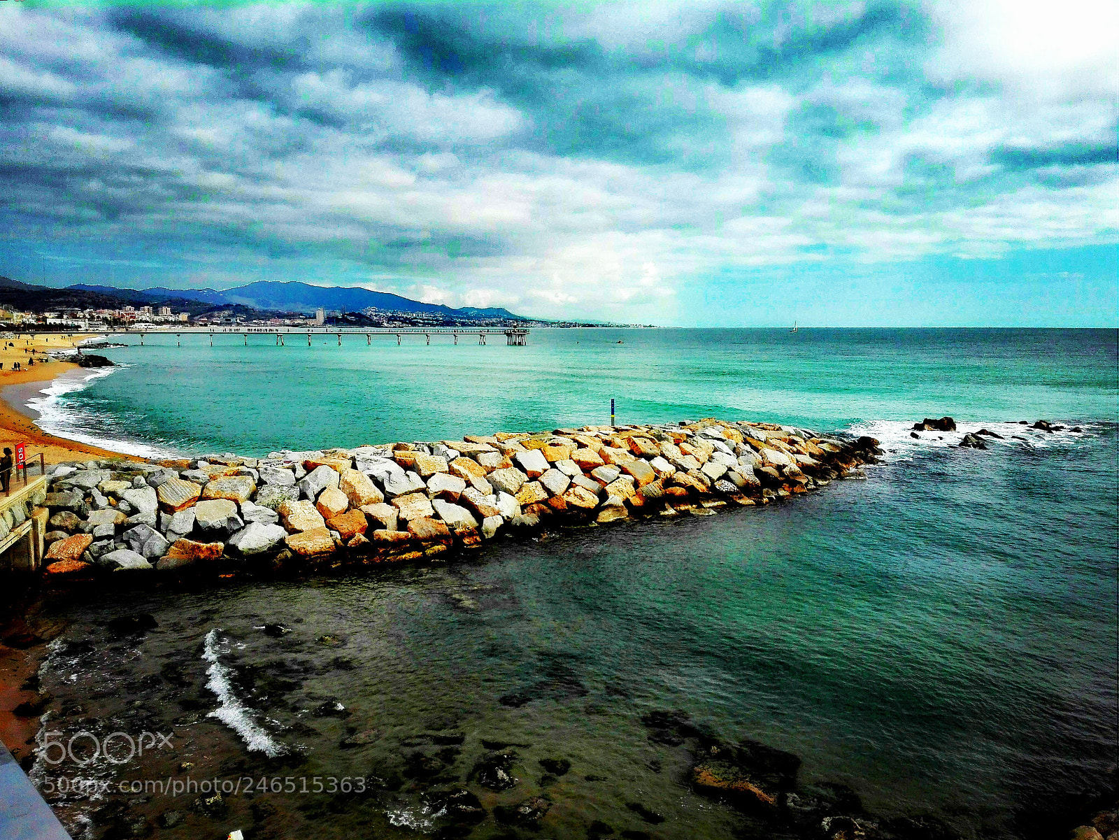 HUAWEI P8 Lite sample photo. Des del port de photography