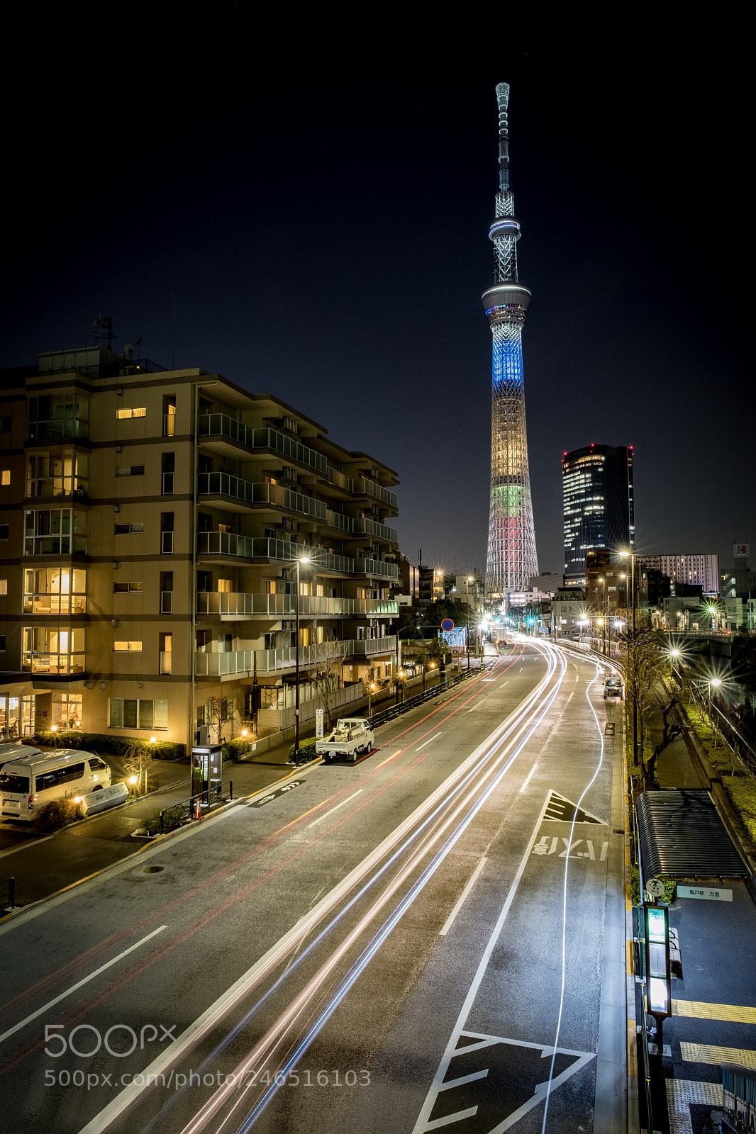 Fujifilm X-T2 sample photo. Tokyo skytree "olympic color" photography