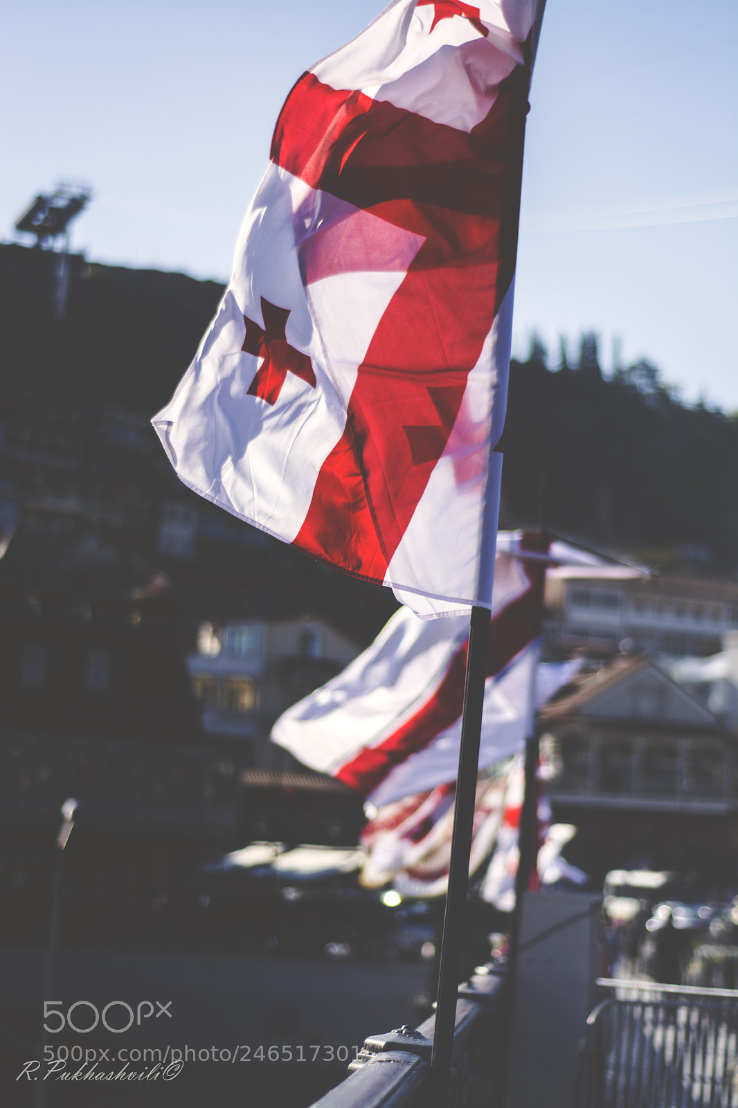 Nikon D7100 sample photo. Flag of georgia photography