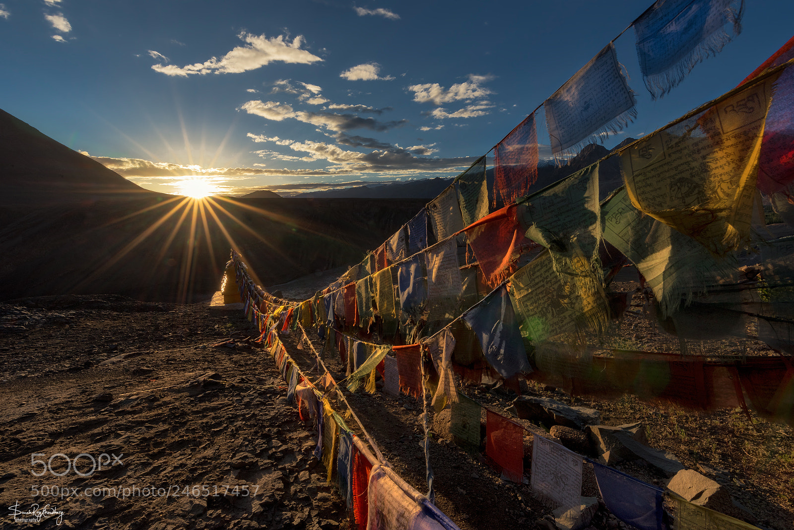 Nikon D810 sample photo. Tibetian flags photography