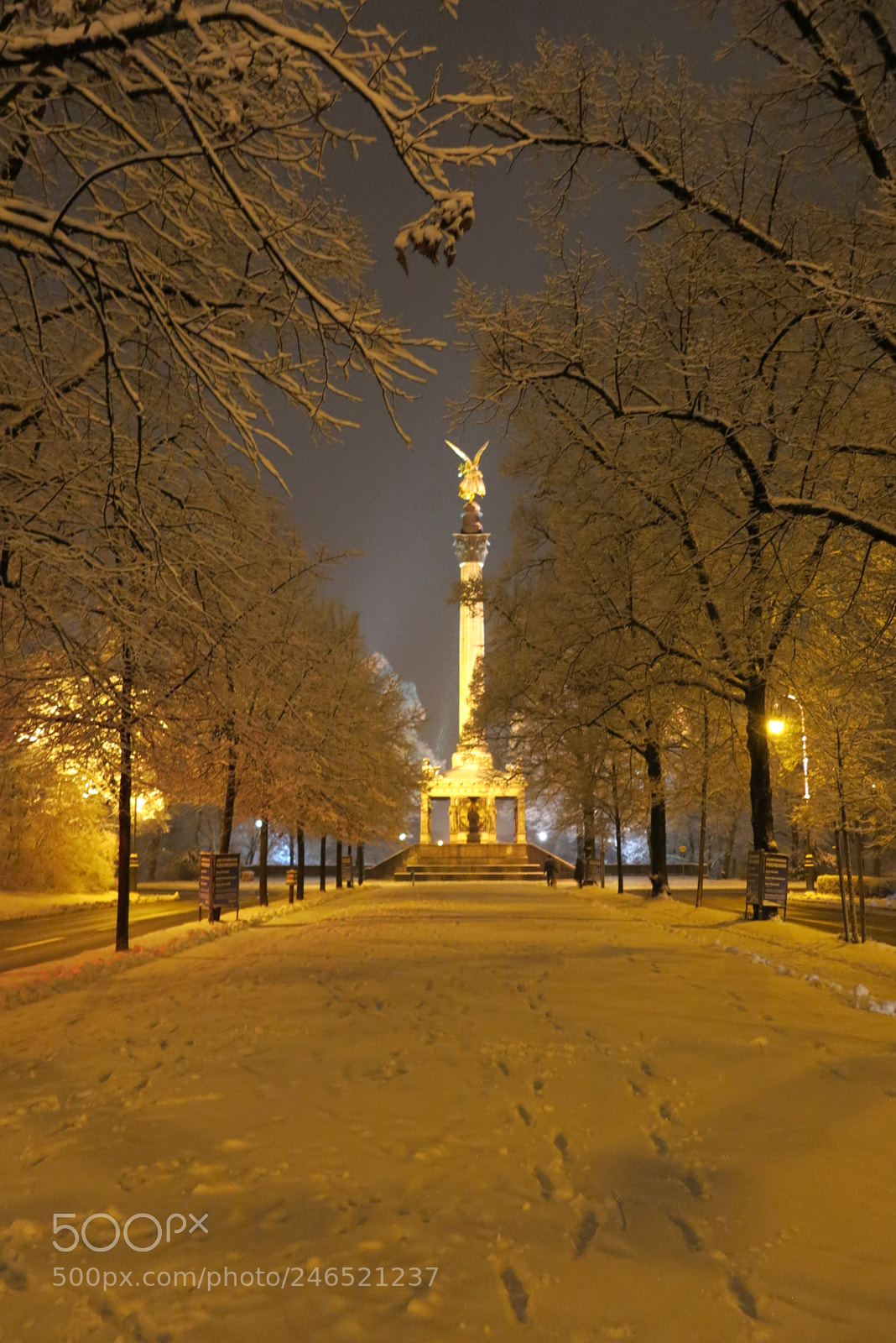 Canon PowerShot G1 X sample photo. 2018_02_munich_friedensengel_01 photography