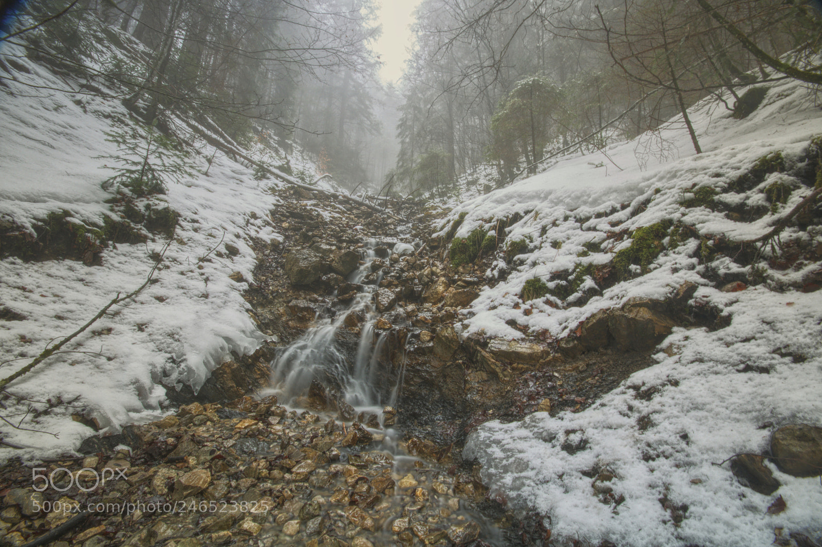 Canon EOS 750D (EOS Rebel T6i / EOS Kiss X8i) sample photo. Waterfall in fog photography