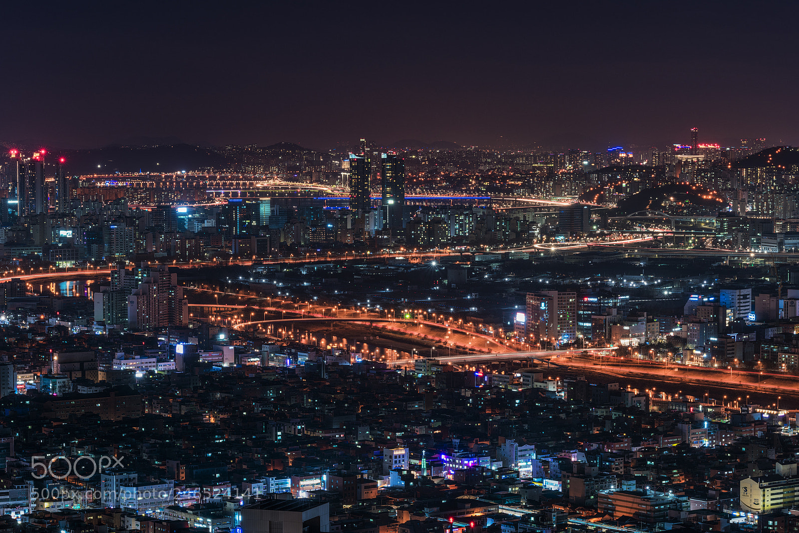 Nikon D810 sample photo. Seoul night photography