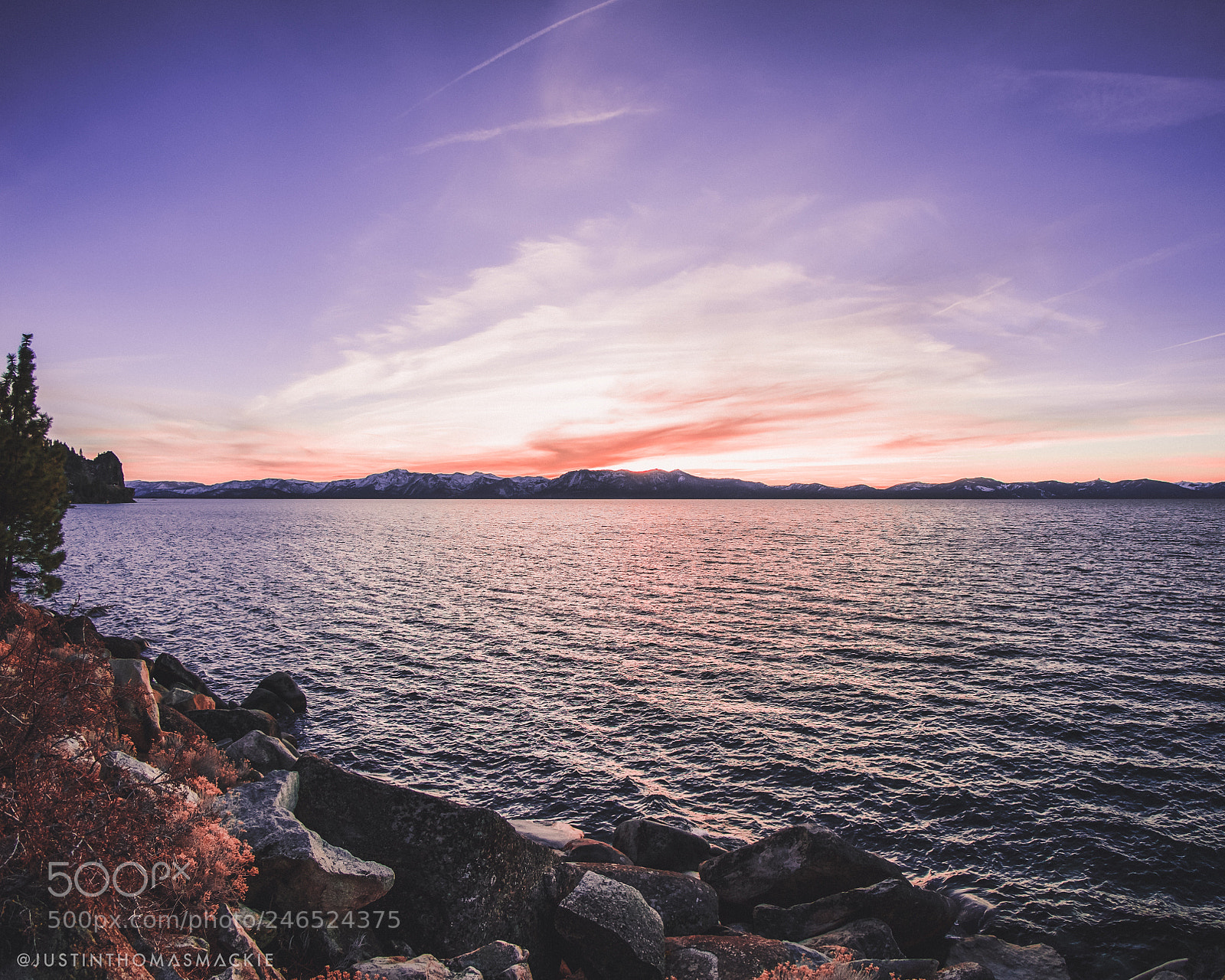 Olympus OM-D E-M5 sample photo. Lake tahoe sunset photography