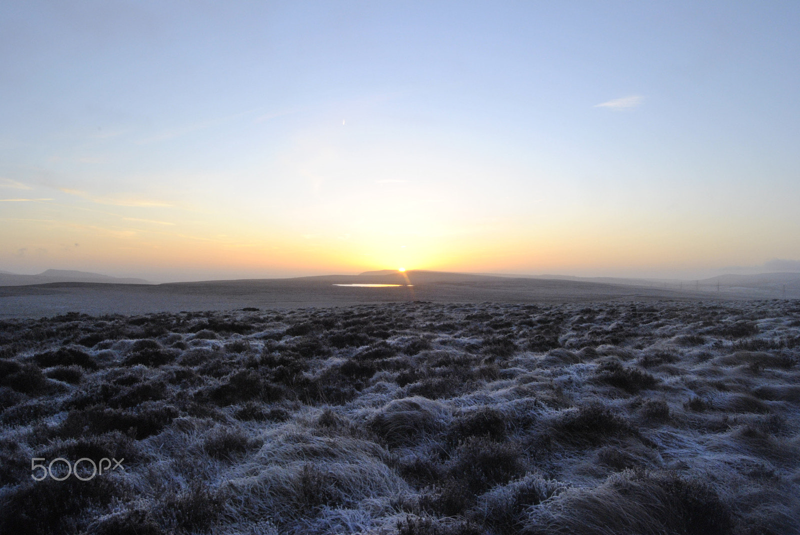 Nikon D3000 sample photo. Winter rise photography