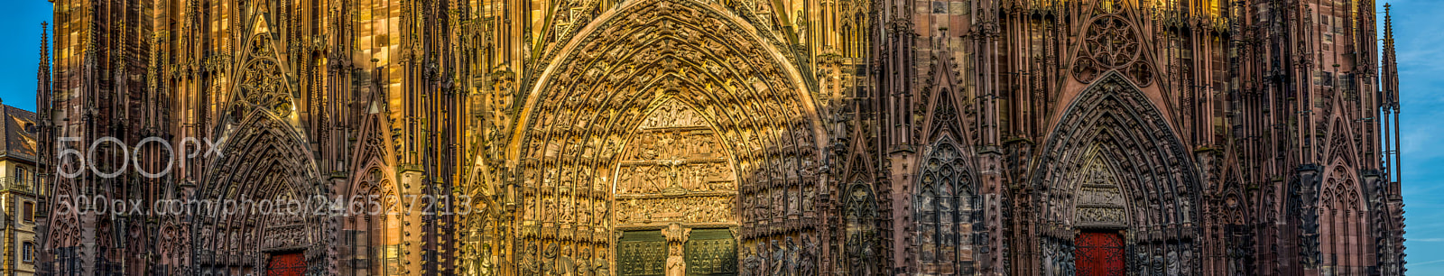 Nikon D500 sample photo. Strasbourg cathedral - fassade photography