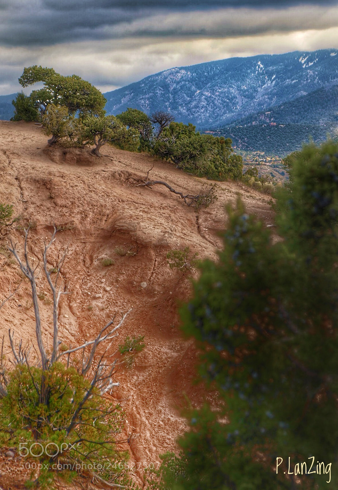 Olympus E-3 sample photo. Hillside, santa fe photography