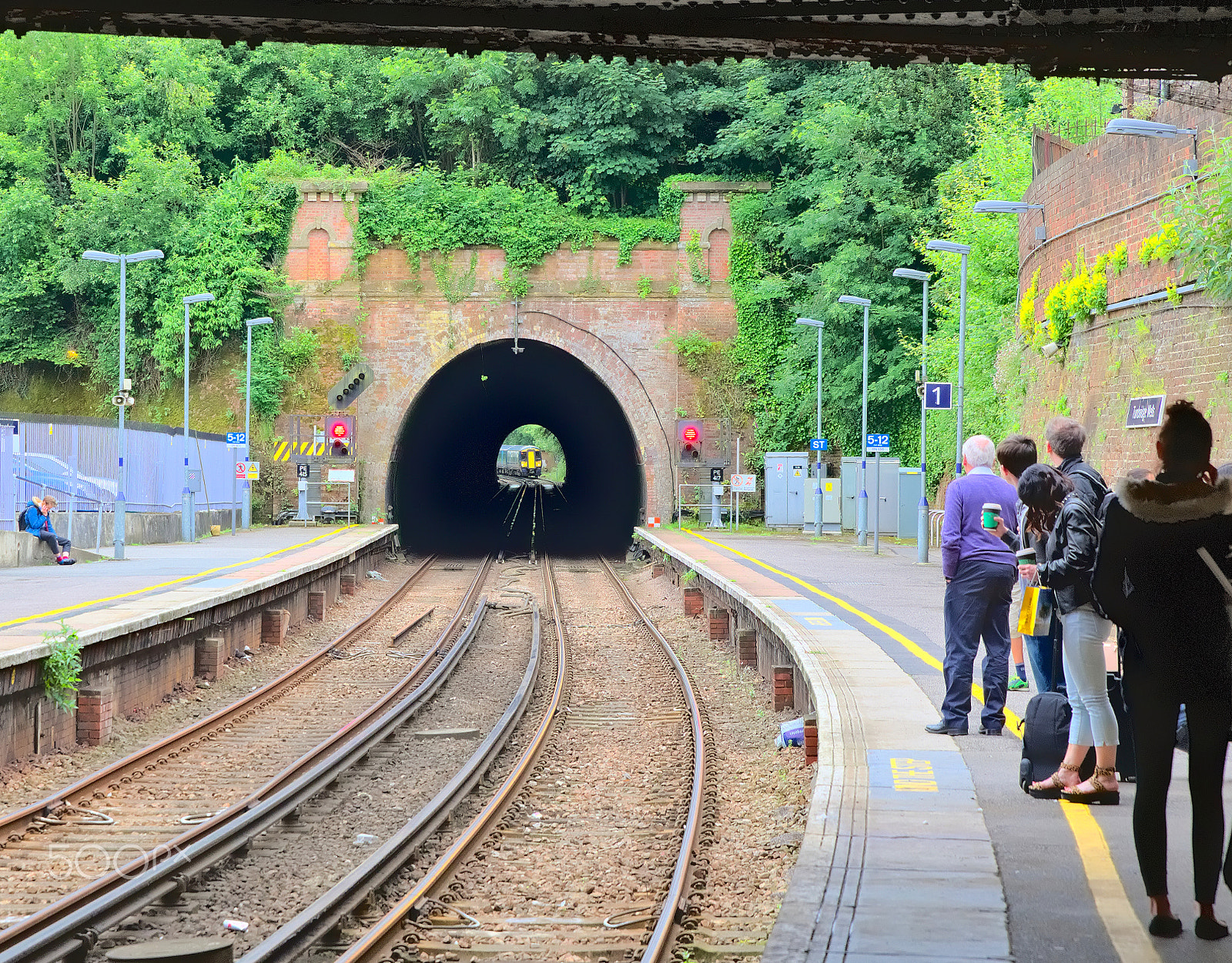 Nikon D610 sample photo. Waiting fot the train photography