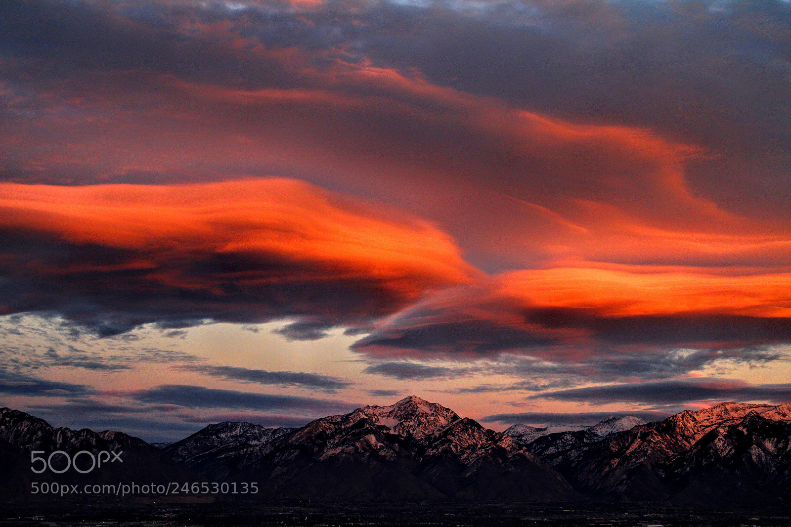 Canon EOS 7D sample photo. Sunset over wasatch photography