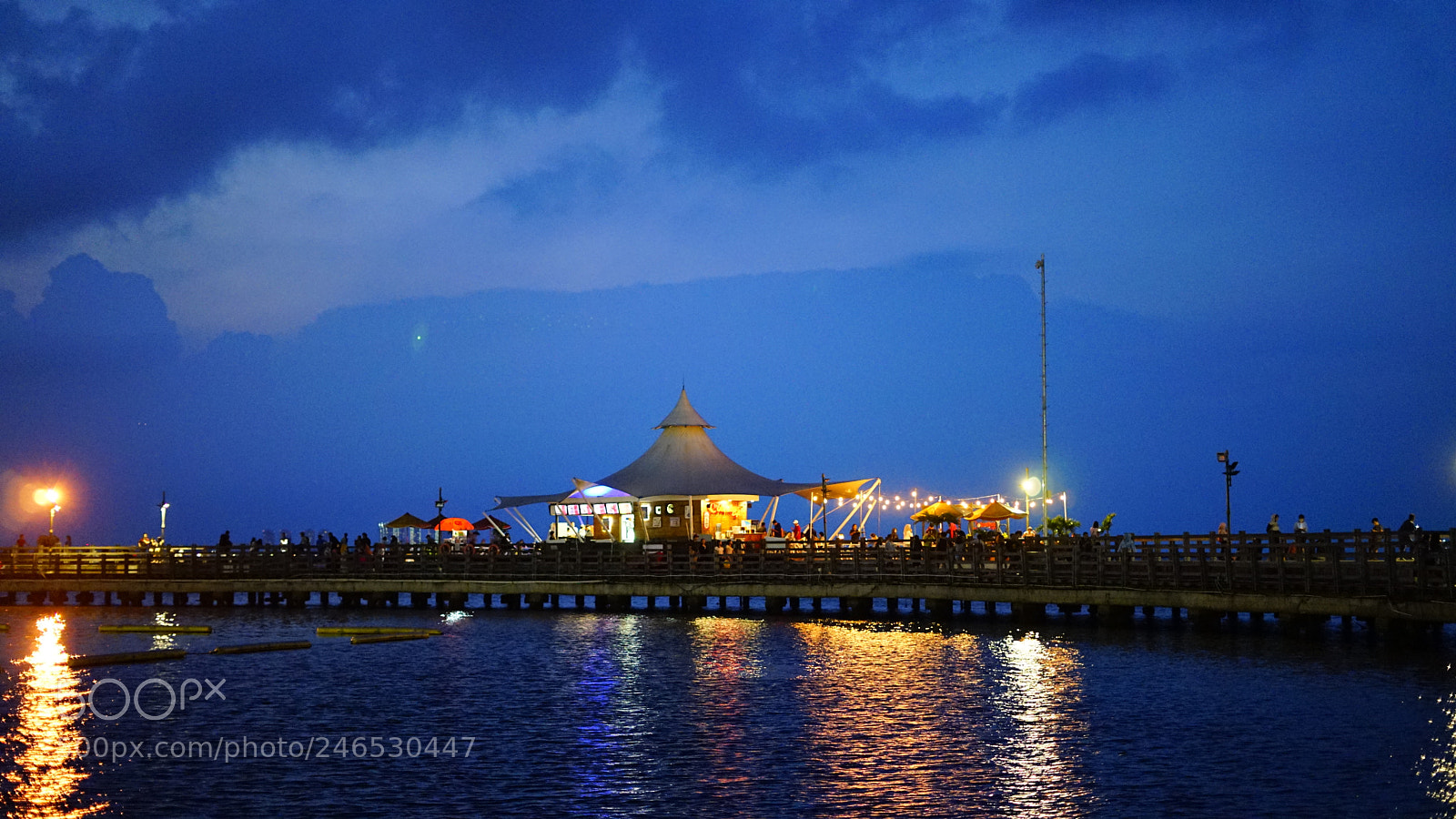 Sony a7 sample photo. Blue night photography