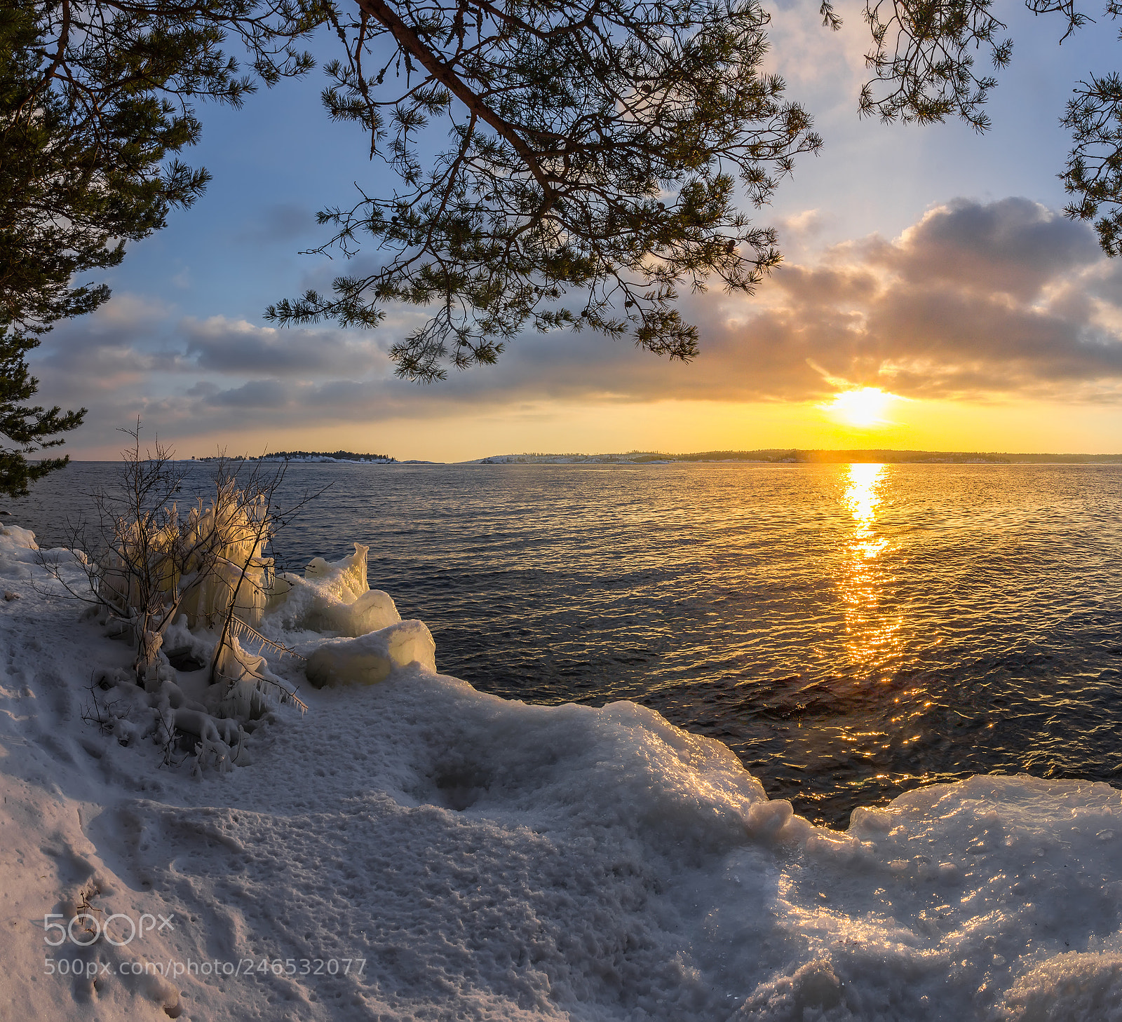 Canon EOS 60D sample photo. Frosty sunset photography