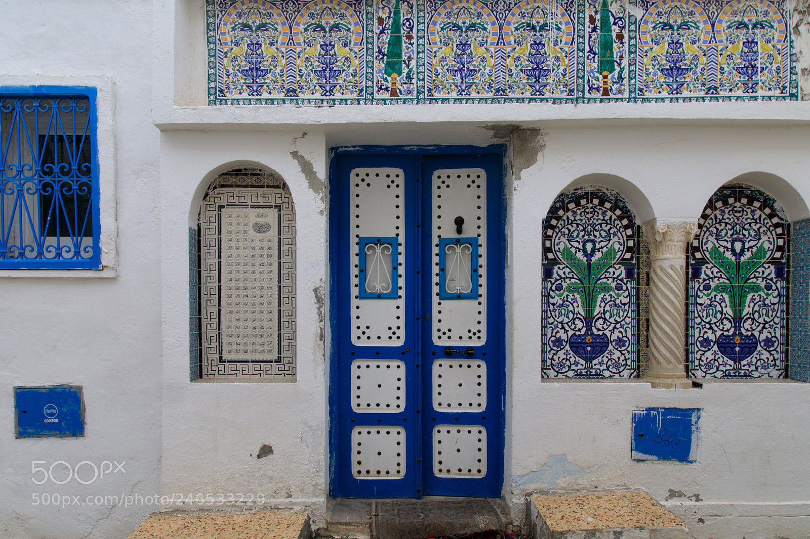 Canon EOS 5D Mark IV sample photo. Decorative doors of tunisia photography