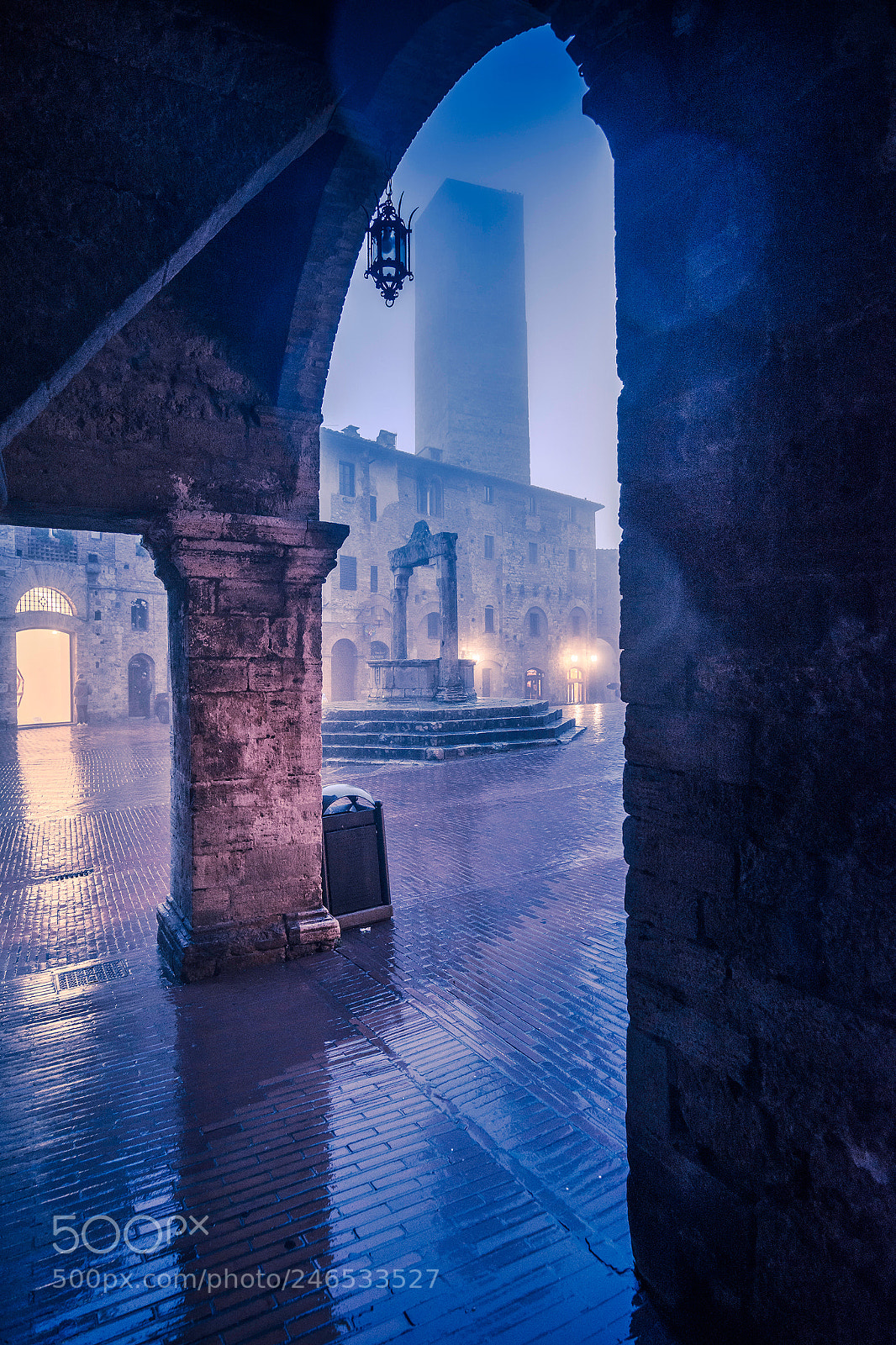 Nikon D7200 sample photo. Foggy blue hour photography