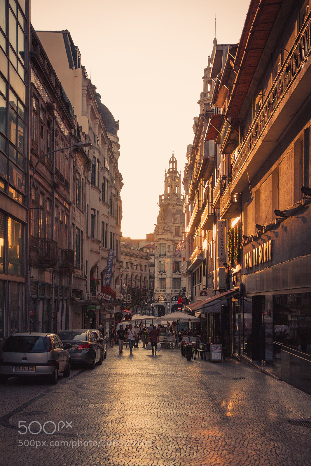 Canon EOS 50D sample photo. Porto streets at dusk photography