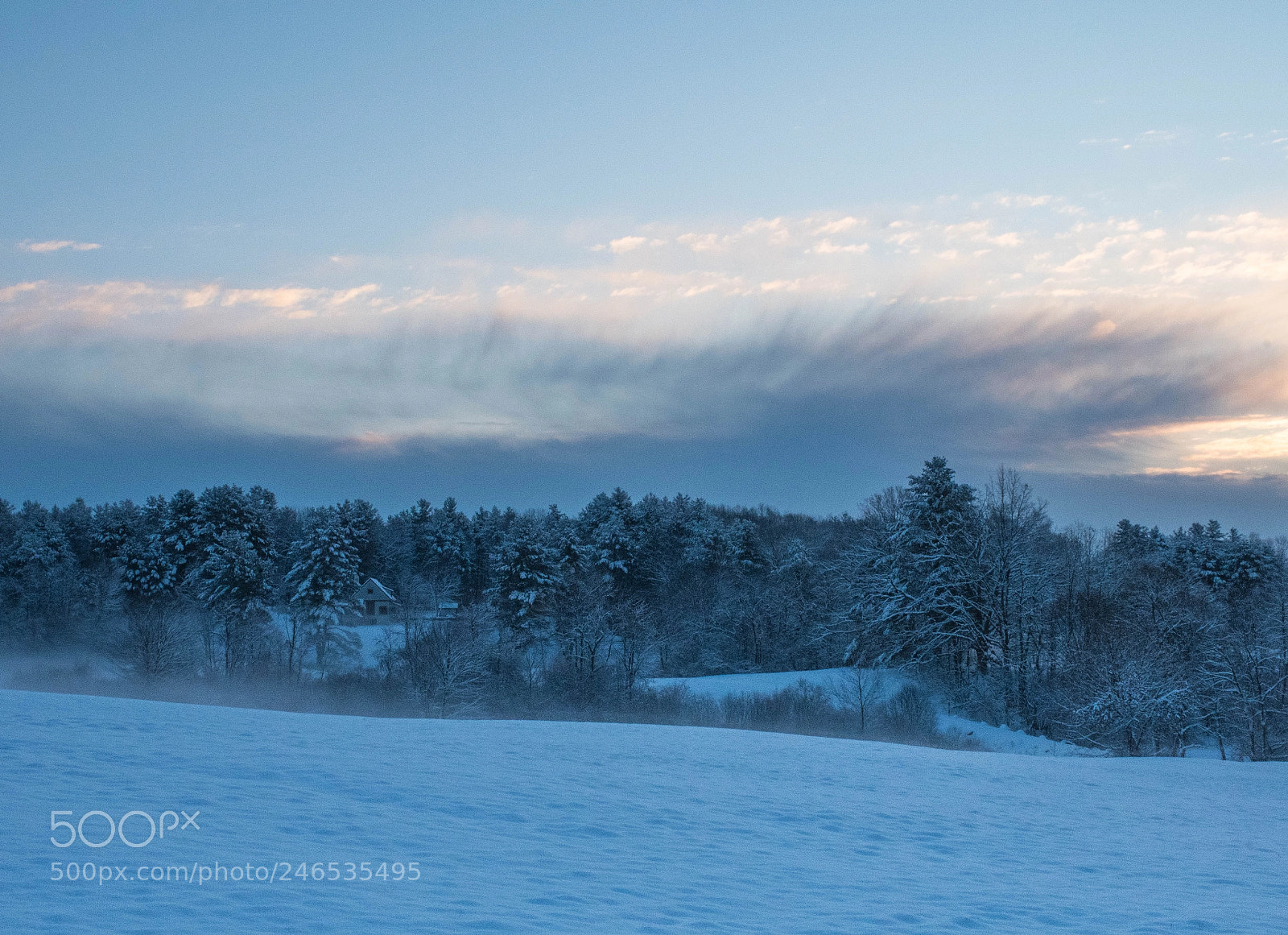 Nikon D7500 sample photo. Snowy sunrise photography