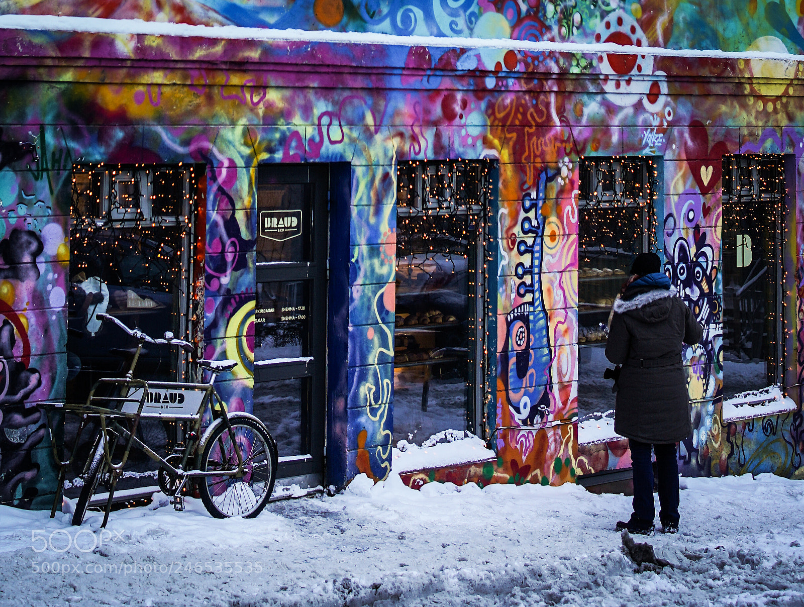 Sony a7 II sample photo. Colourful bakery in reykjavik photography