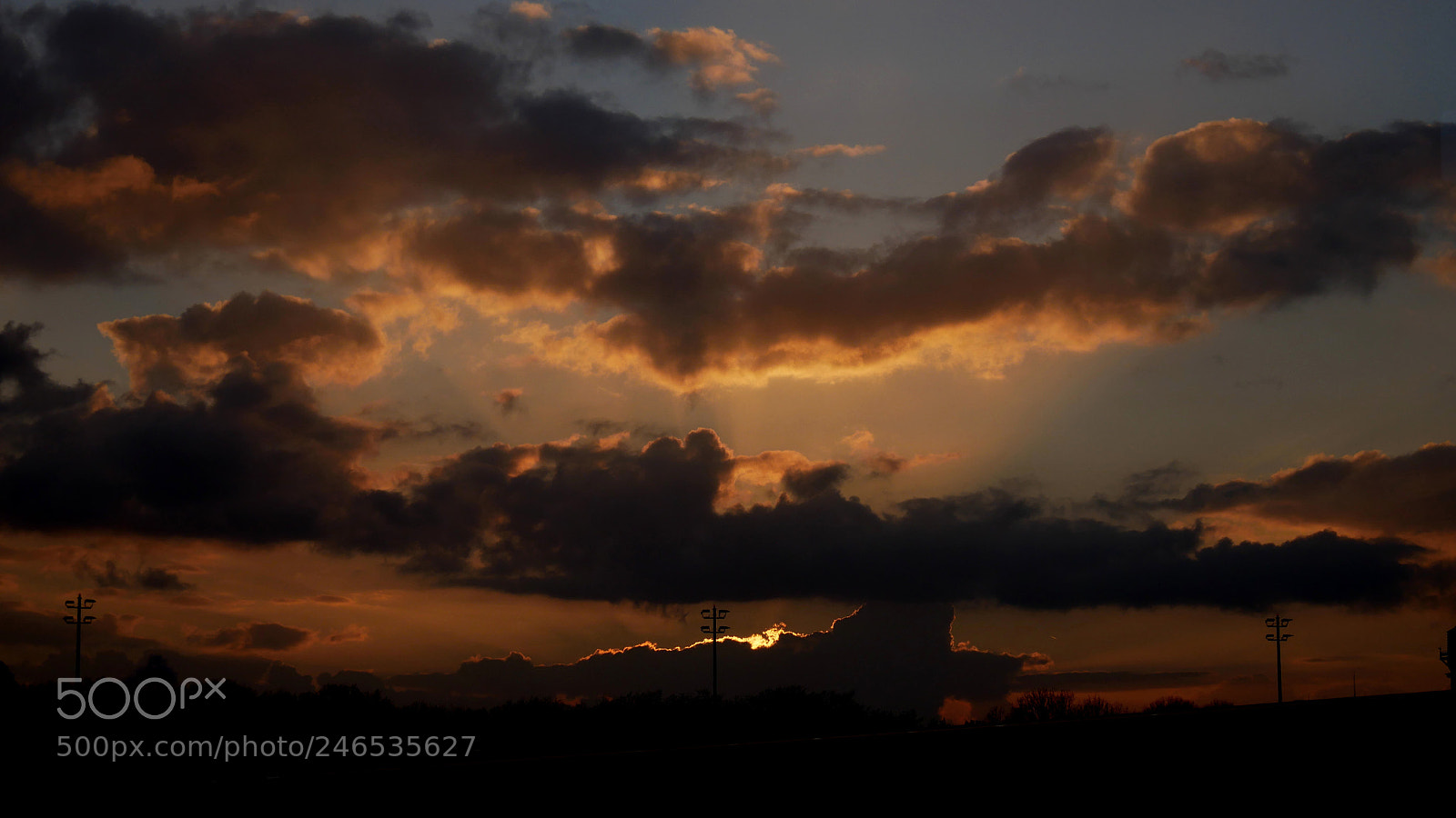 Panasonic DMC-G81 sample photo. Sunset at the airport photography
