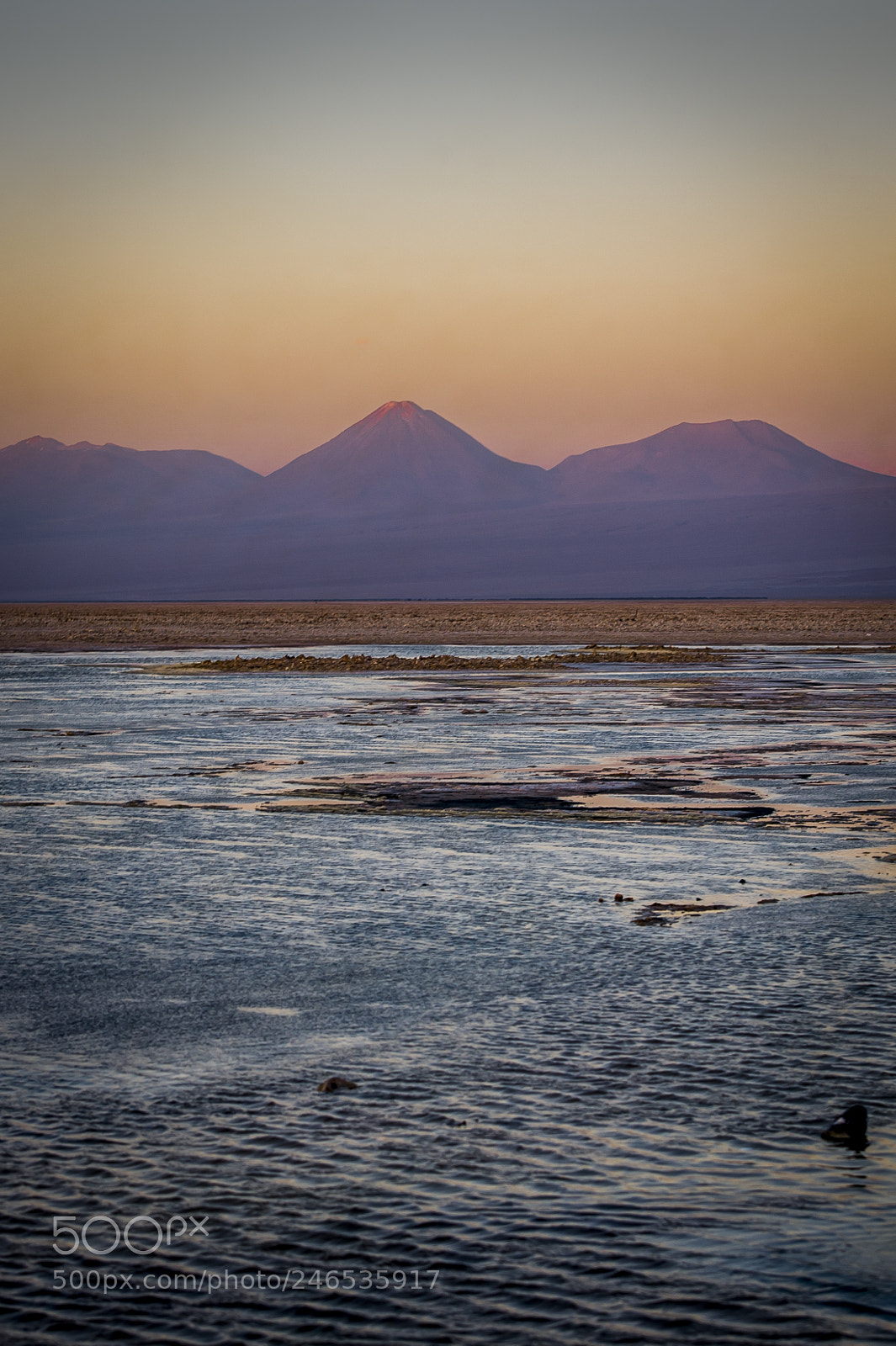Nikon D3 sample photo. Licancabur volcano at sunset photography