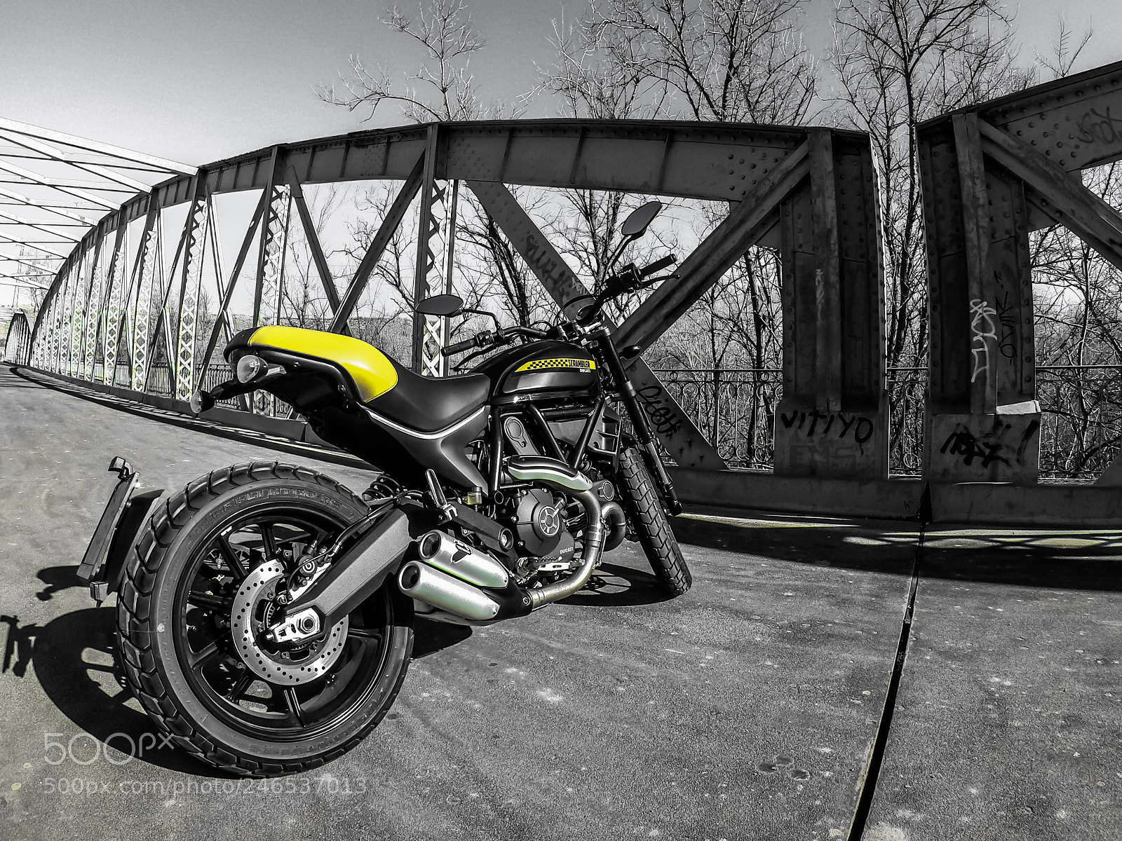 GoPro Hero5 Black sample photo. Ducati scrambler full throttle photography
