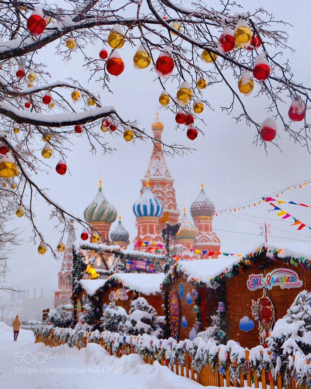 Fujifilm X-T20 sample photo. Winter near st. basil's photography