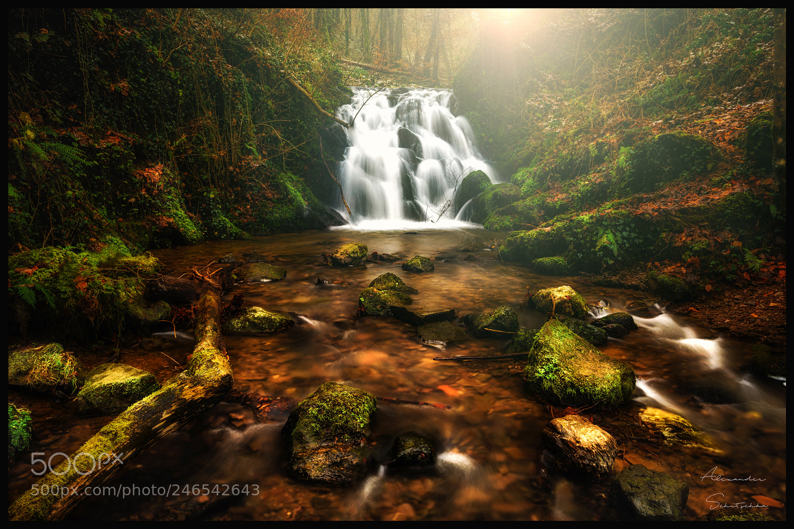 Sony a7 sample photo. Waterfall in the forest photography