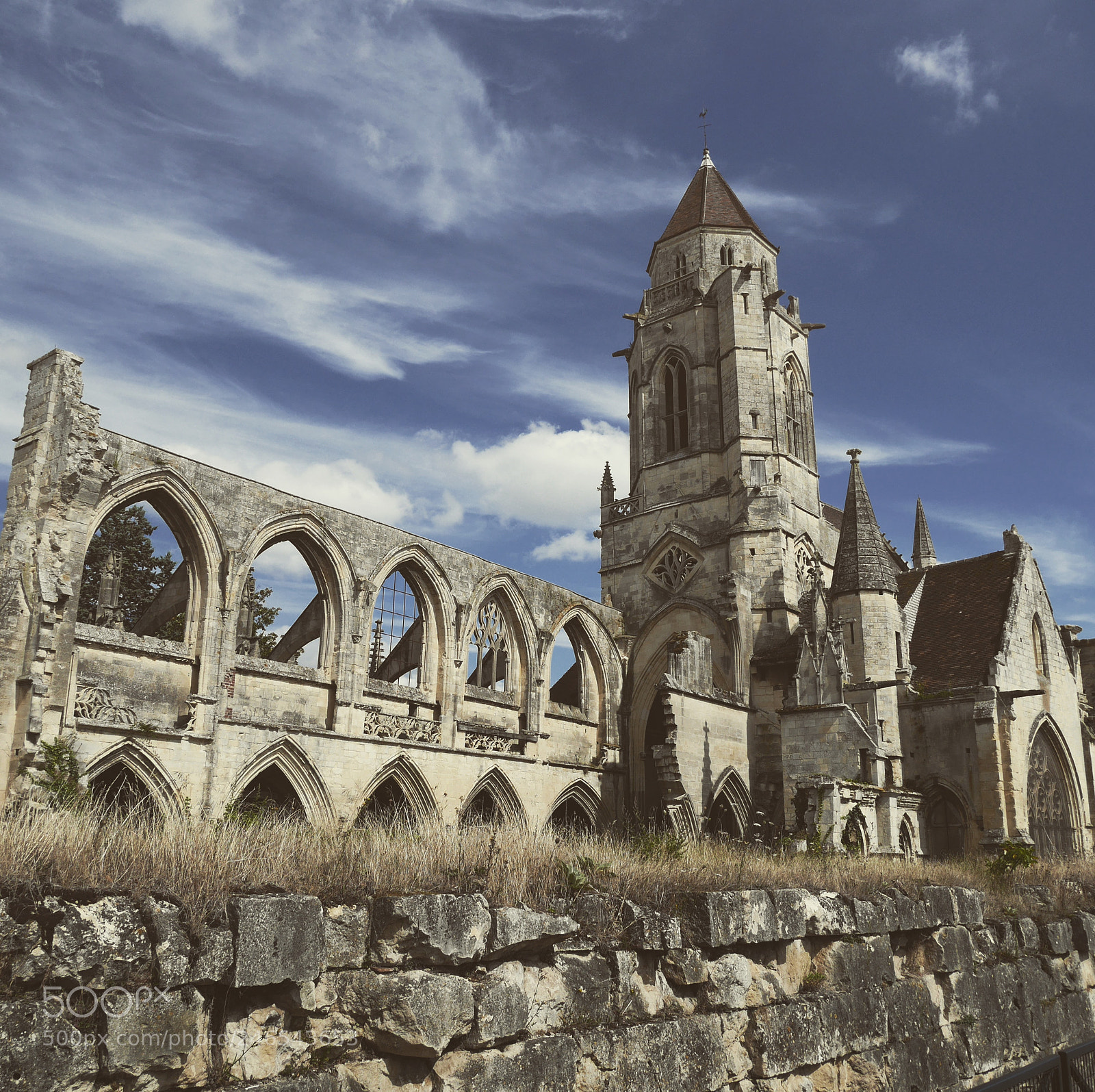 Panasonic Lumix DMC-GF7 sample photo. Abandoned church bombed by photography