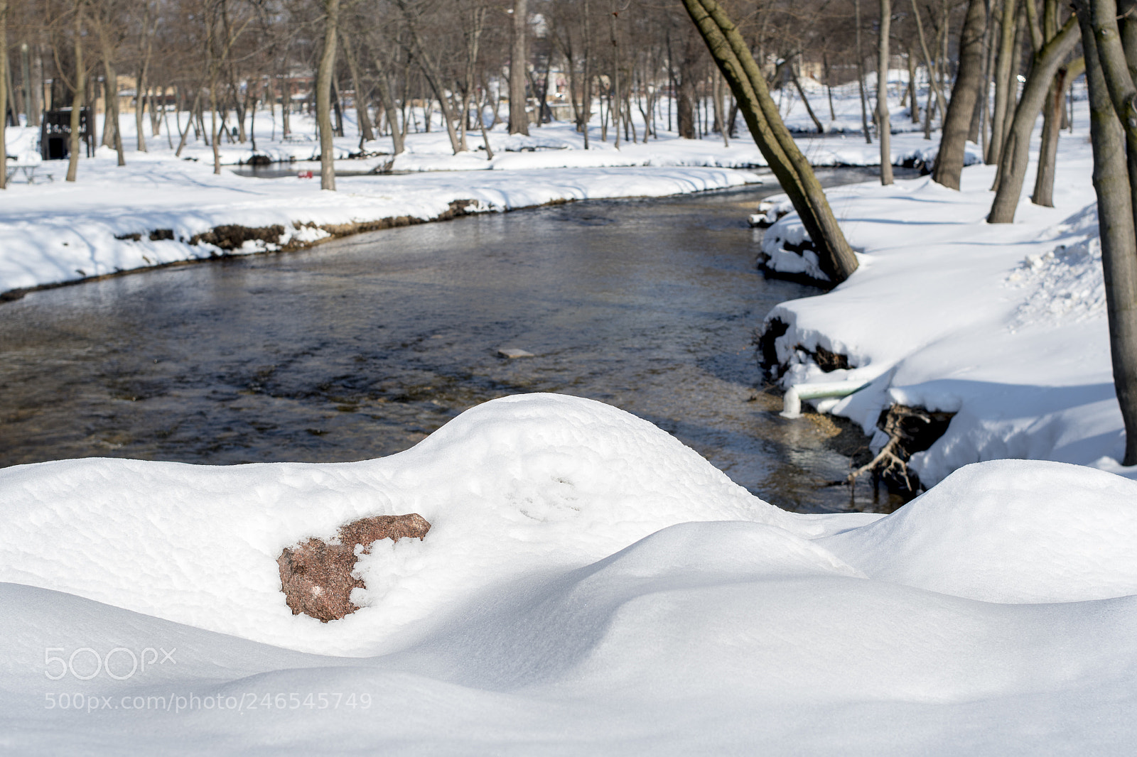 Nikon D7500 sample photo. Snowwater flow photography