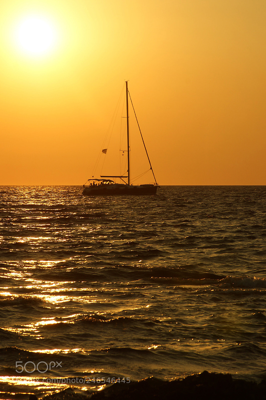 Sony Alpha DSLR-A350 sample photo. Sunset over the adriatic photography