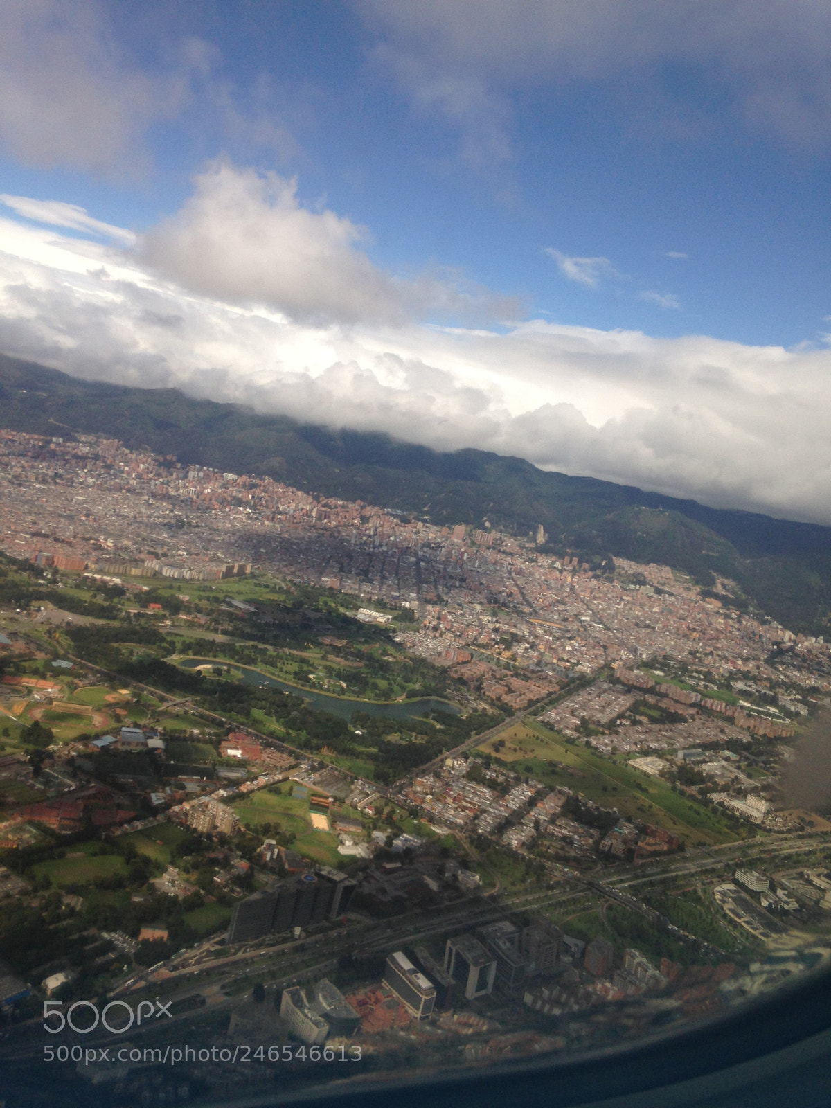 Apple iPhone 5c sample photo. Bogota desde el aire photography