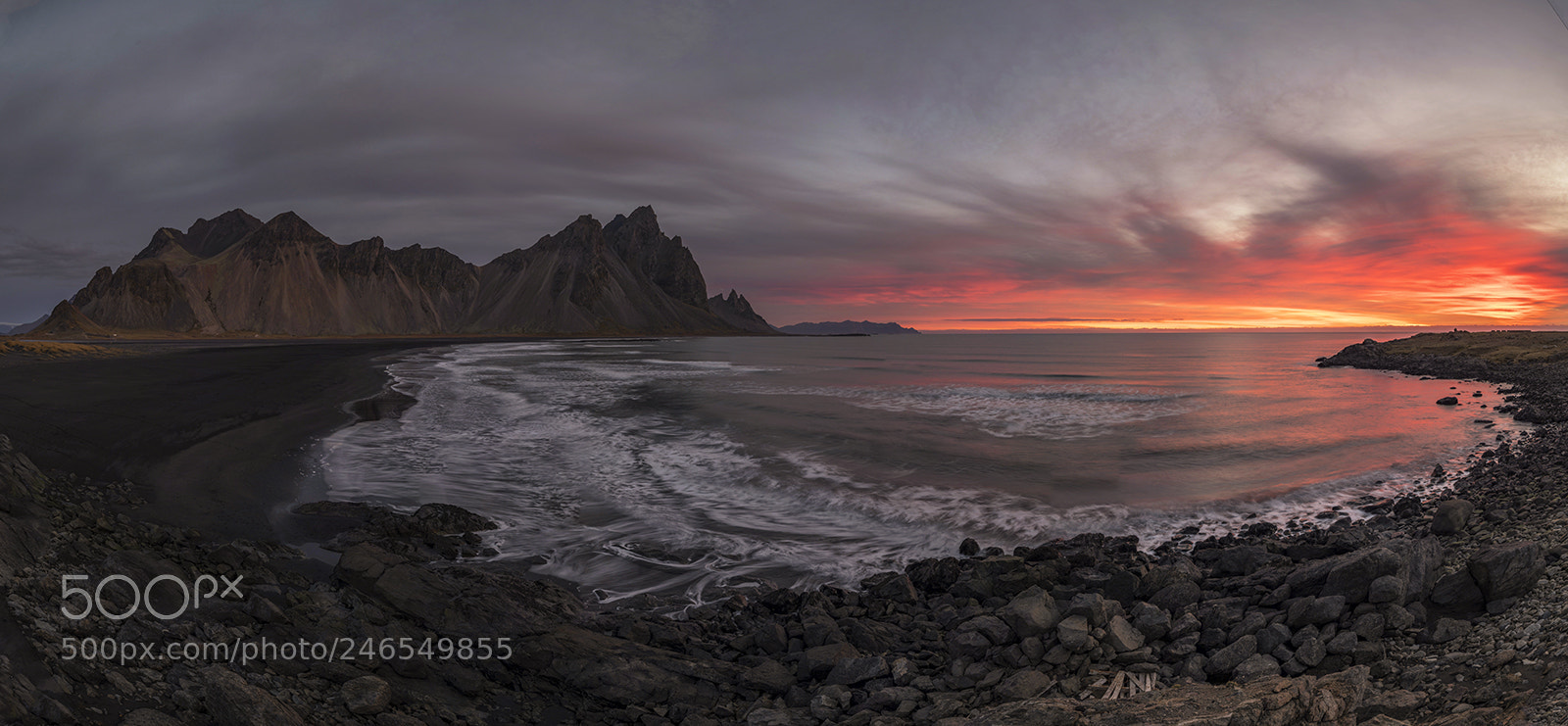 Nikon D850 sample photo. Dramatic vestrahorn photography