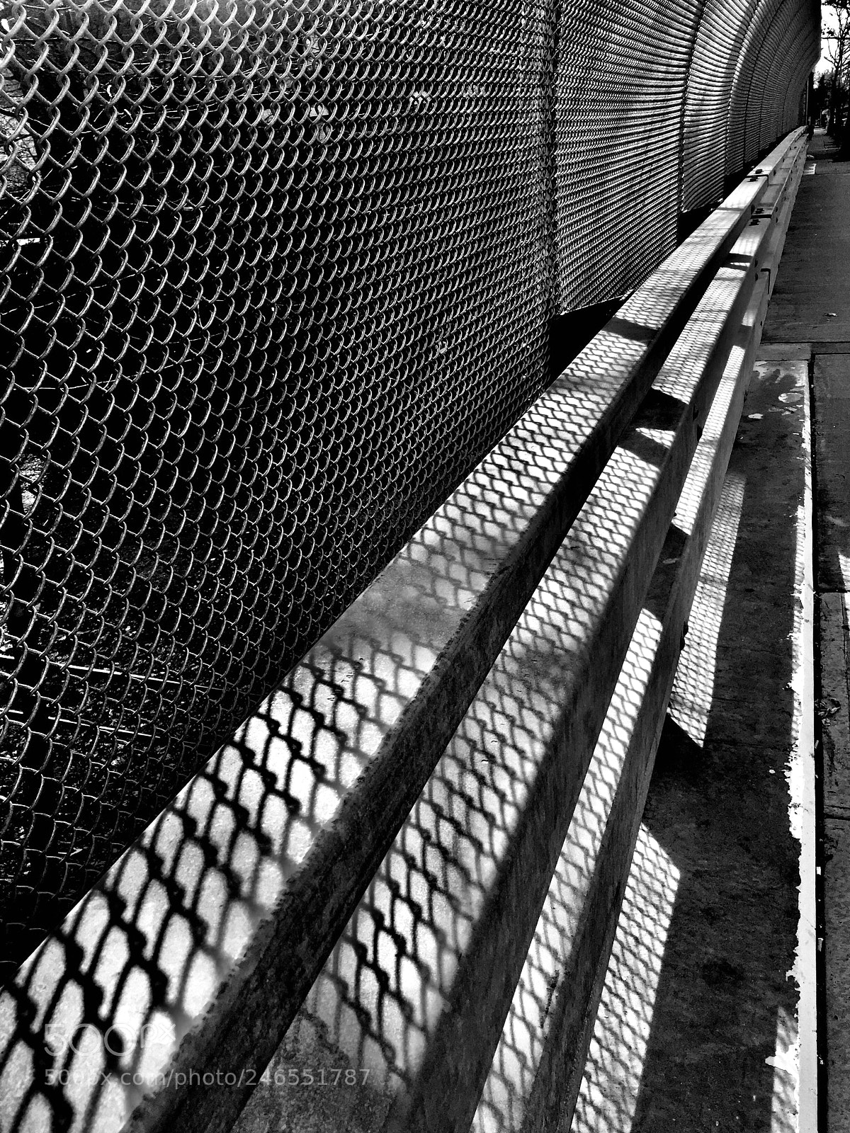 Apple iPhone 6 Plus sample photo. “chainlink light study perspective” photography