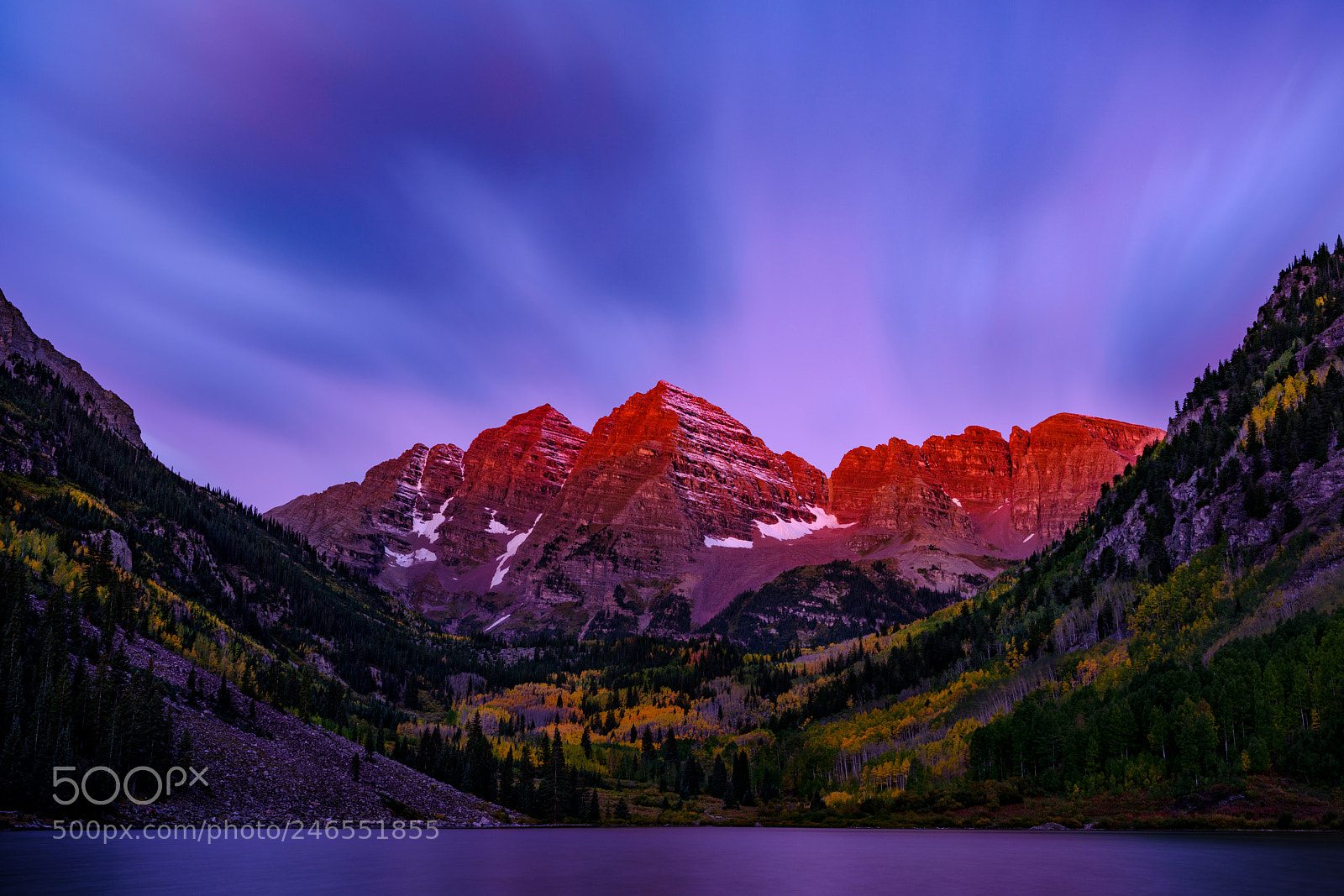 Fujifilm GFX 50S sample photo. Maroon bells alpenglow redux photography