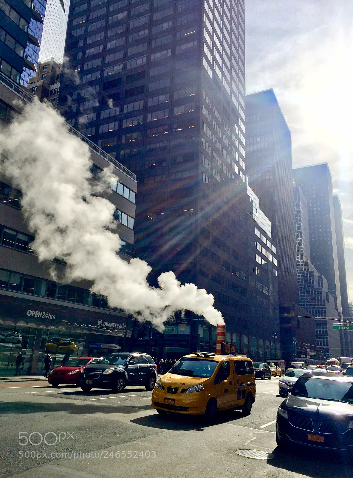 Apple iPhone 6 Plus sample photo. “smokestack taxi” photography