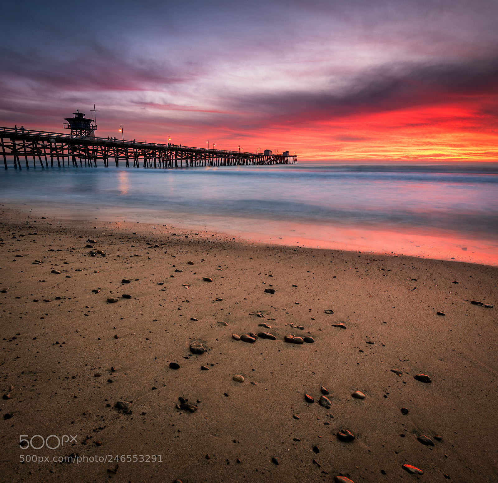 Nikon D800 sample photo. San clemente pier photography