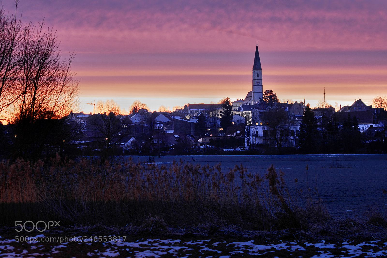 Panasonic Lumix DMC-GX85 (Lumix DMC-GX80 / Lumix DMC-GX7 Mark II) sample photo. Velden winter sunrise photography