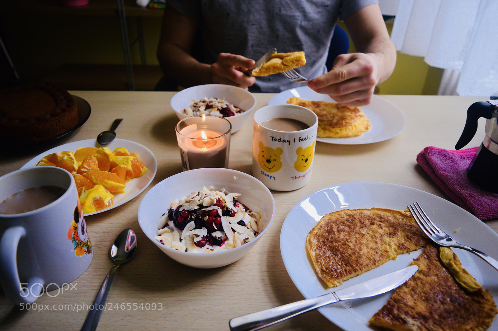 Nikon D3200 sample photo. Hygge breakfast photography