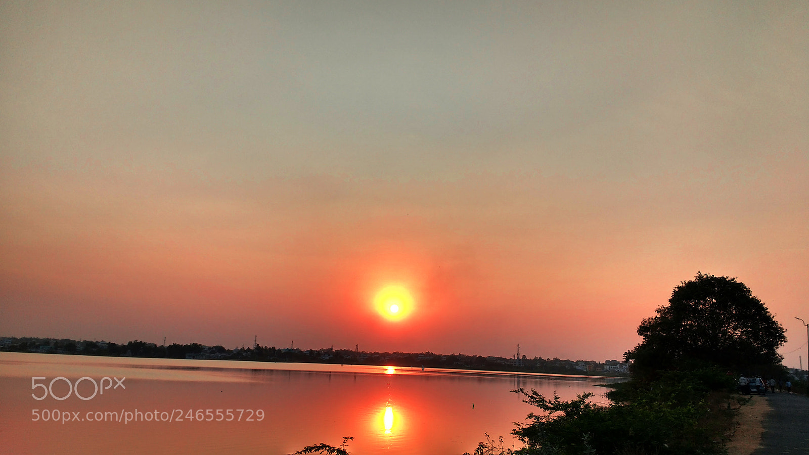 Motorola MotoG3 sample photo. Red sun photography