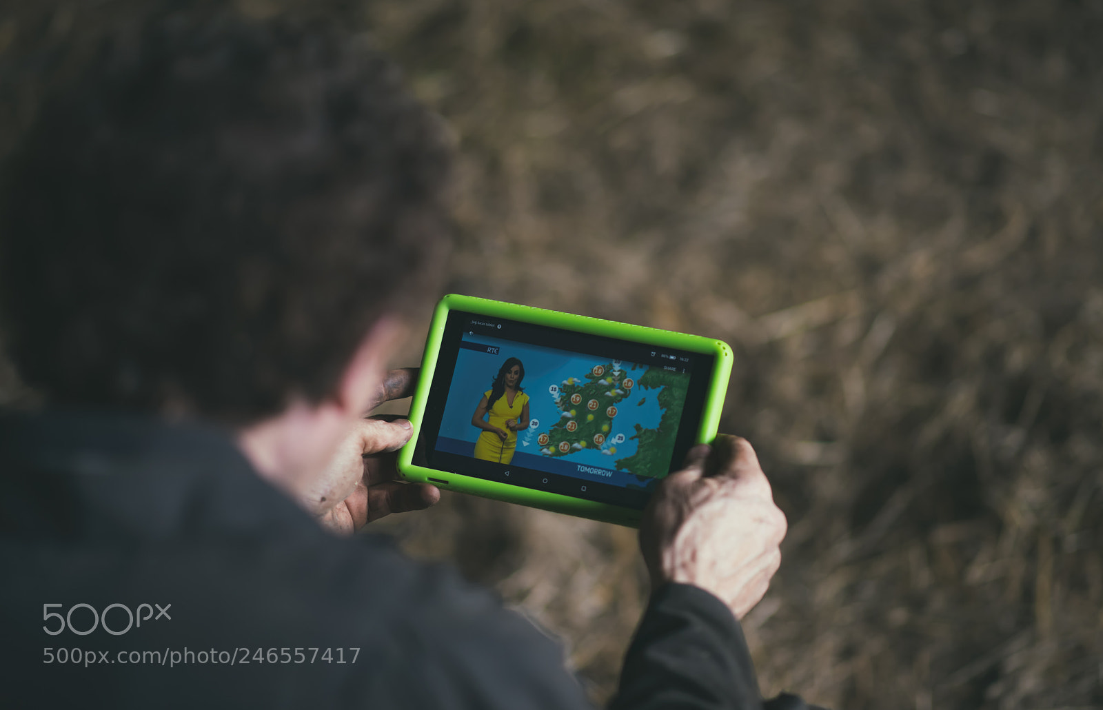 Nikon D810 sample photo. Farmer checking the weather photography