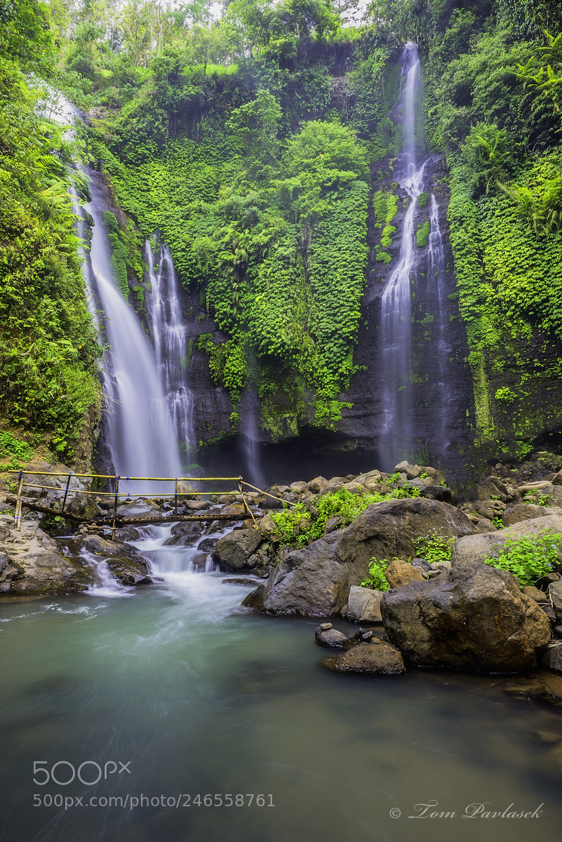 Nikon D600 sample photo. Lemukih waterfall in summer photography