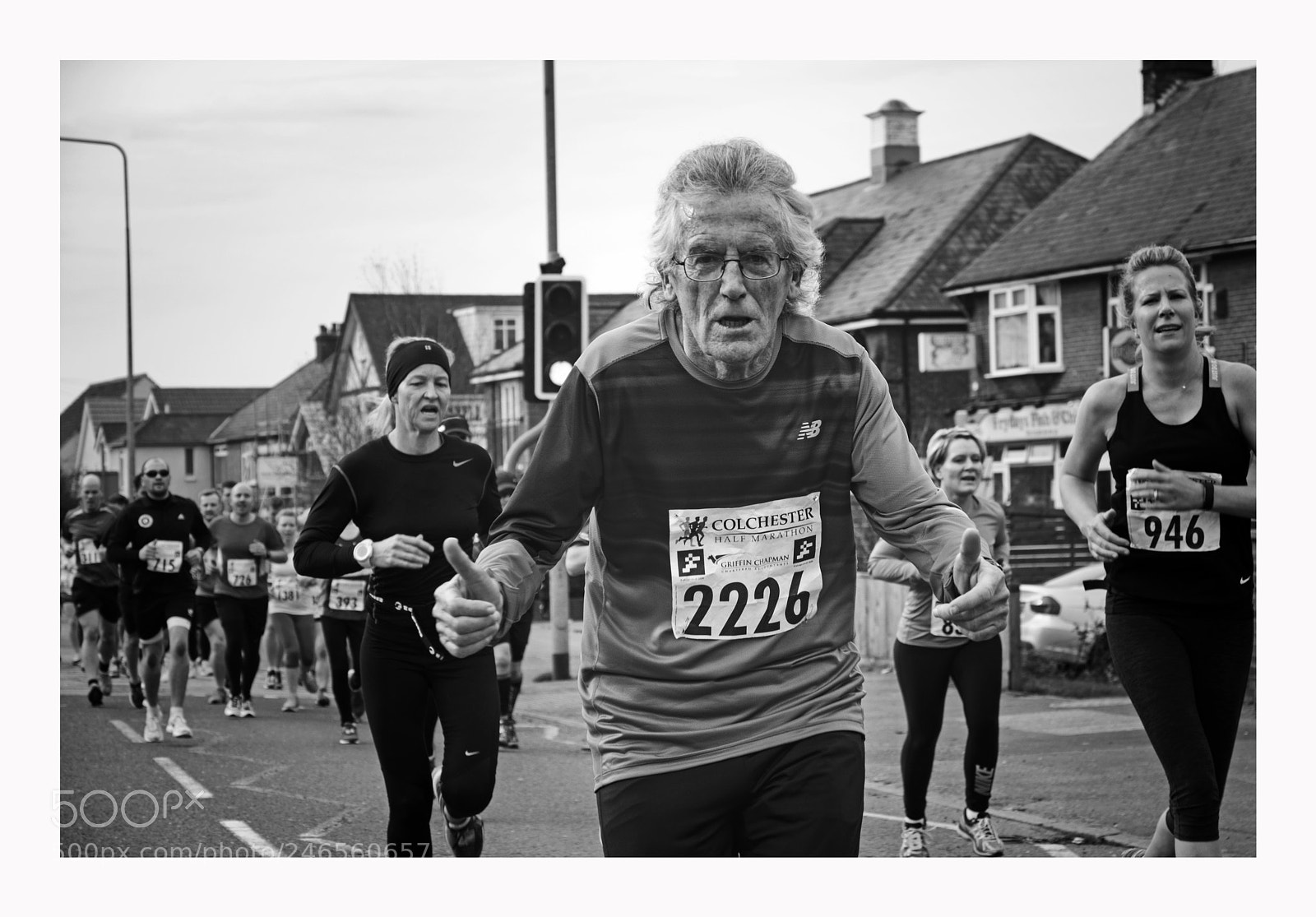 Fujifilm X-Pro2 sample photo. Runner colchester half marathon photography