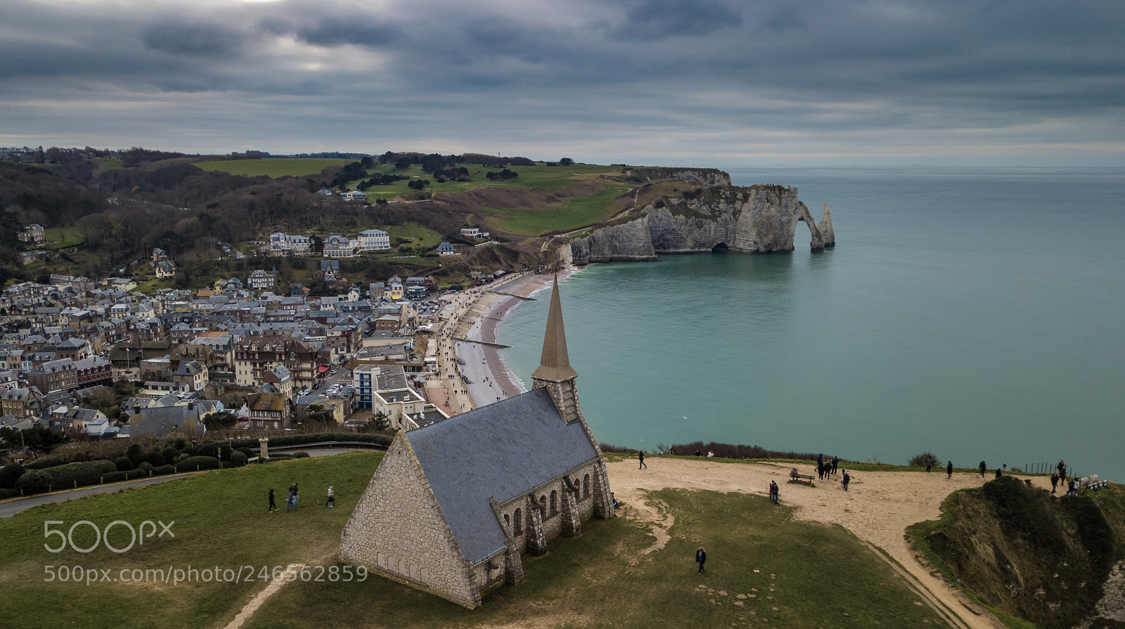 DJI FC220 sample photo. Etretat photography