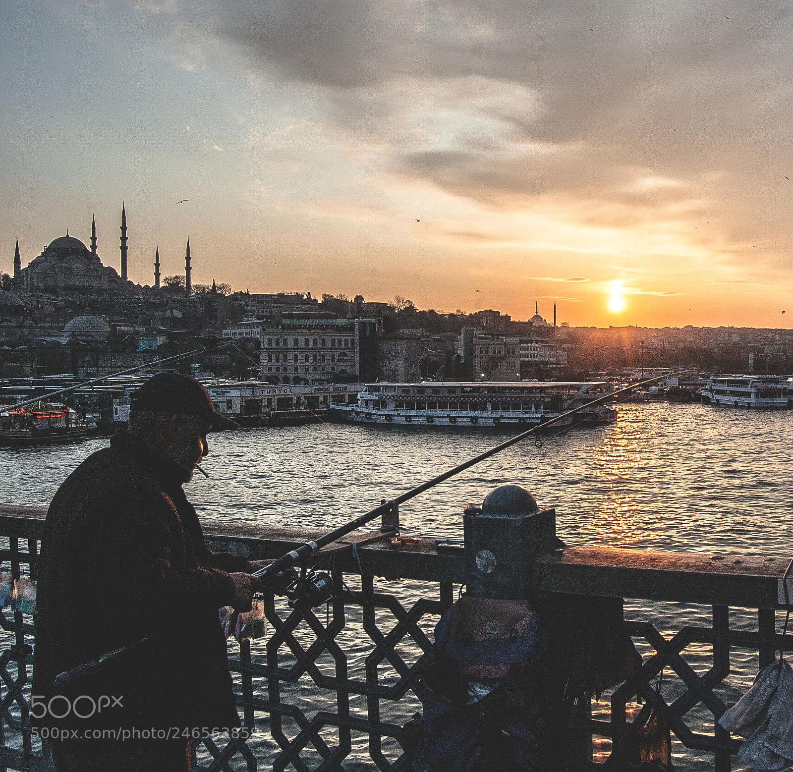 Nikon D40 sample photo. Galata bridge - istanbul photography