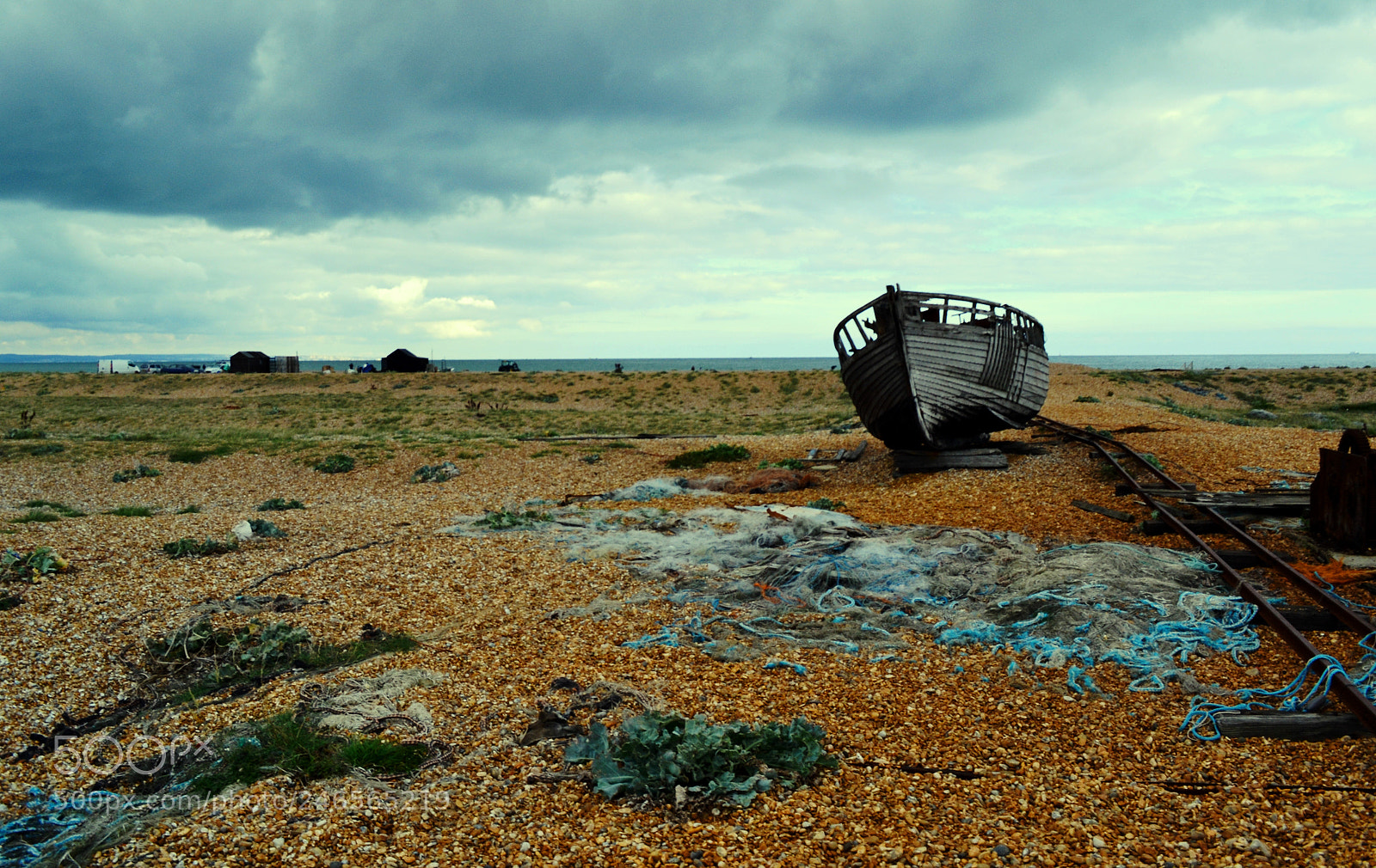 Nikon D3100 sample photo. Shipwrecked fishing boat  dungeness photography
