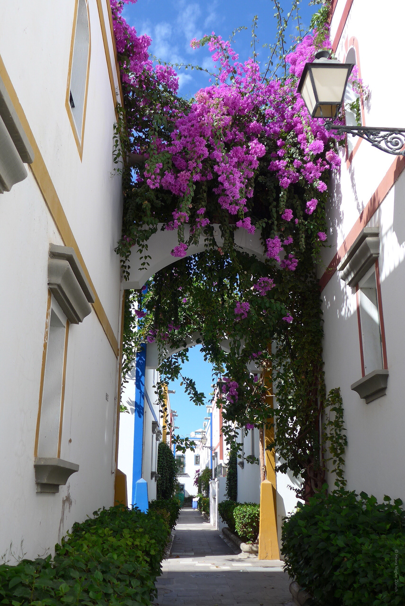 Panasonic Lumix DMC-LF1 sample photo. Alley in puerto de mogan, gran canaria photography